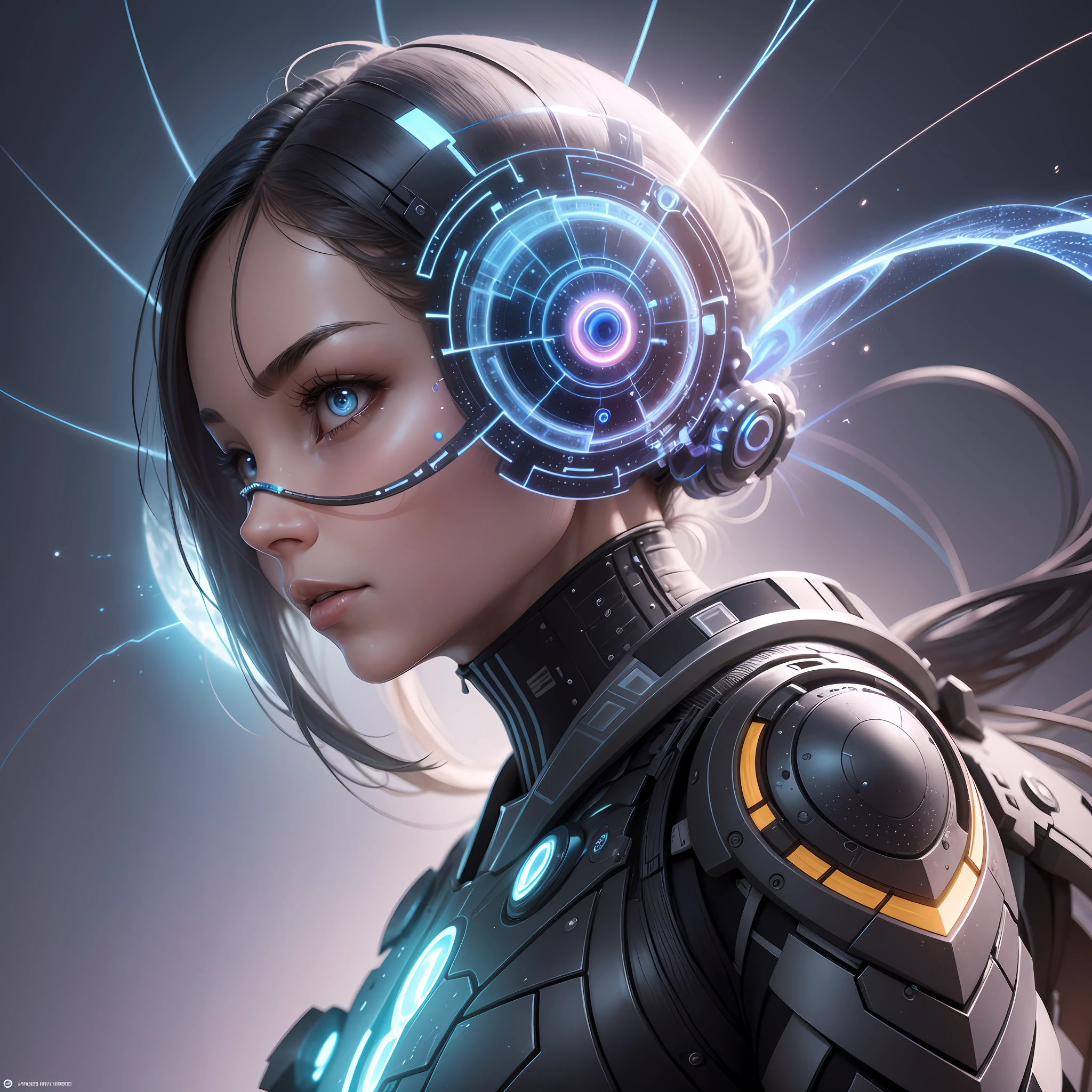 "Imagine a distant future where human evolution has reached its apex. Visualize a highly advanced human life form with extraordinary physical characteristics and abilities. This life form transcends the physical and mental limitations of present-day humanity, incorporating elements of technology, enhanced biology, and expanded consciousness. Describe this ultimate life form, highlighting its unique characteristics, such as a highly developed mind, superior physical abilities, communication capabilities
advanced or even a direct connection to artificial intelligence. Explore how this life form interacts with its environment and how its existence impacts society and the world around it. Be imaginative and create an inspiring vision of the future potential of human evolution." --auto --s2