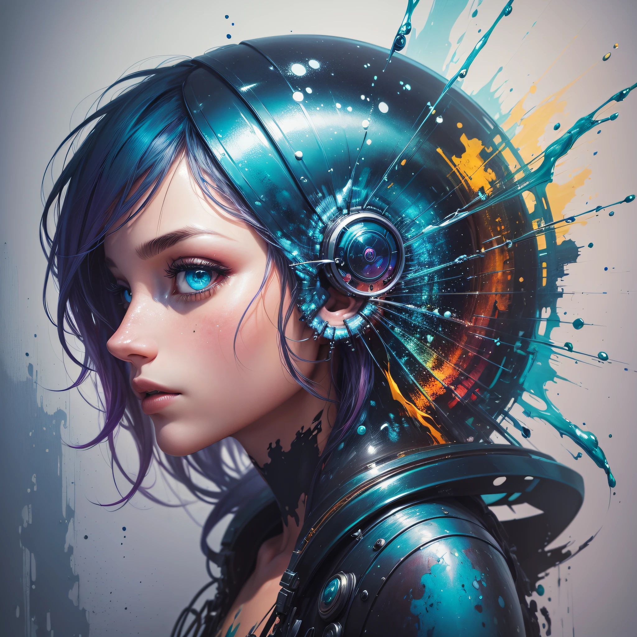 (samdoesarts:1.3), nvinkpunk, articules, techno-organic mutation (fish), portrait, backlighting, abstract, painting, painted by famous artist, ethereal, liquid, abstract, masterpiece, highly detailed, best quality, highest quality, realistic lighting, hyperdetailed, hyperrealism, colors, colorful --auto --s2