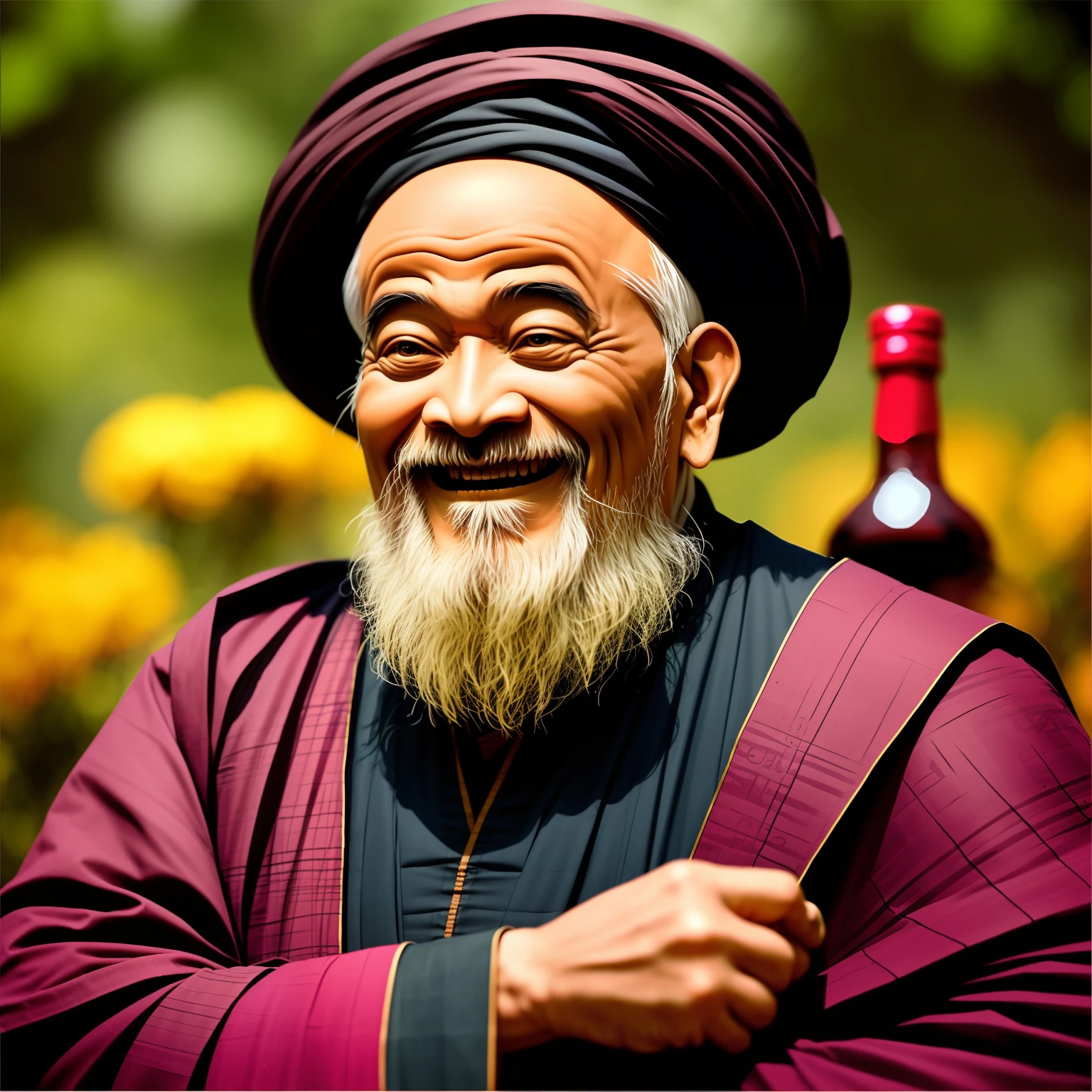 Old monk (happy)