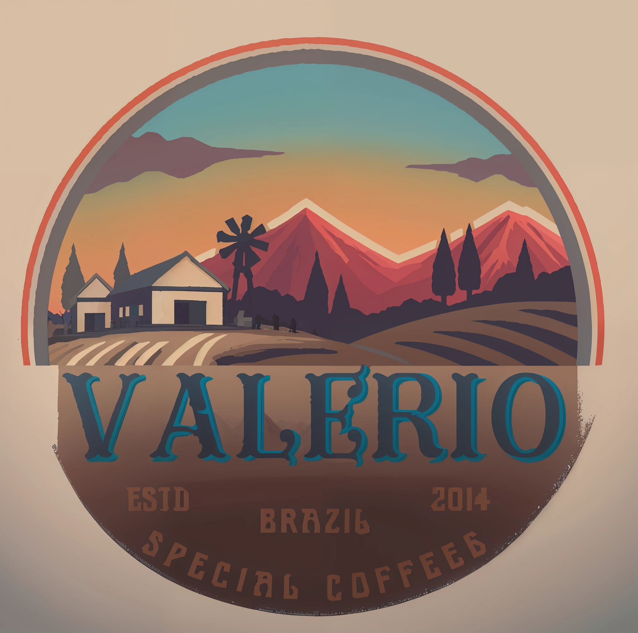 profile picture for valeerio coffee, vallejo, by Walther Jervolino, profile picture, avatar image, inspired by Leo Valledor, mountain in the background, image, by Verónica Ruiz de Velasco, valter de morais, logo, logo, vale, inspired by Oswaldo Viteri, boris valejo, logo, commercial logo, 2 0 yo