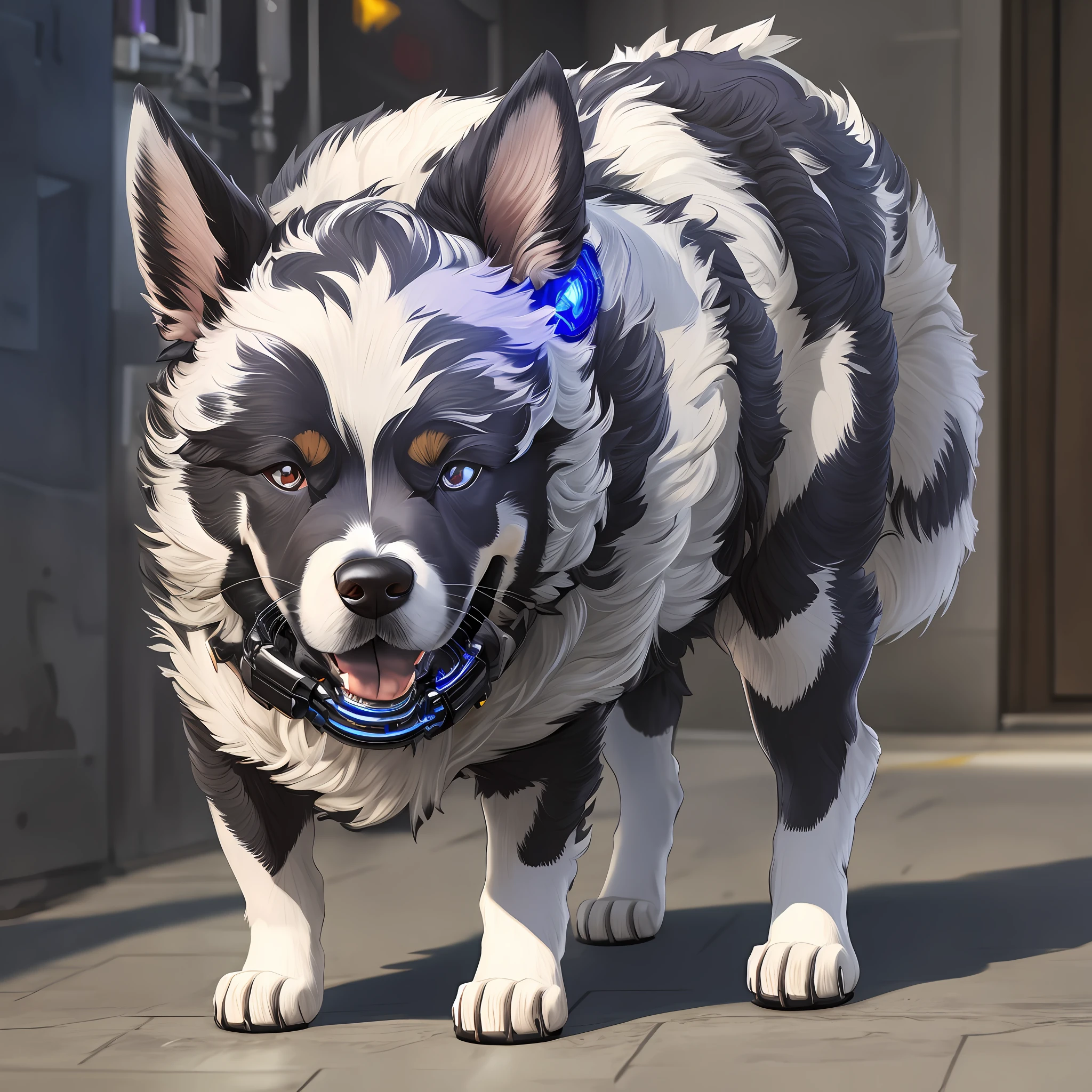 A cybernetic dog
