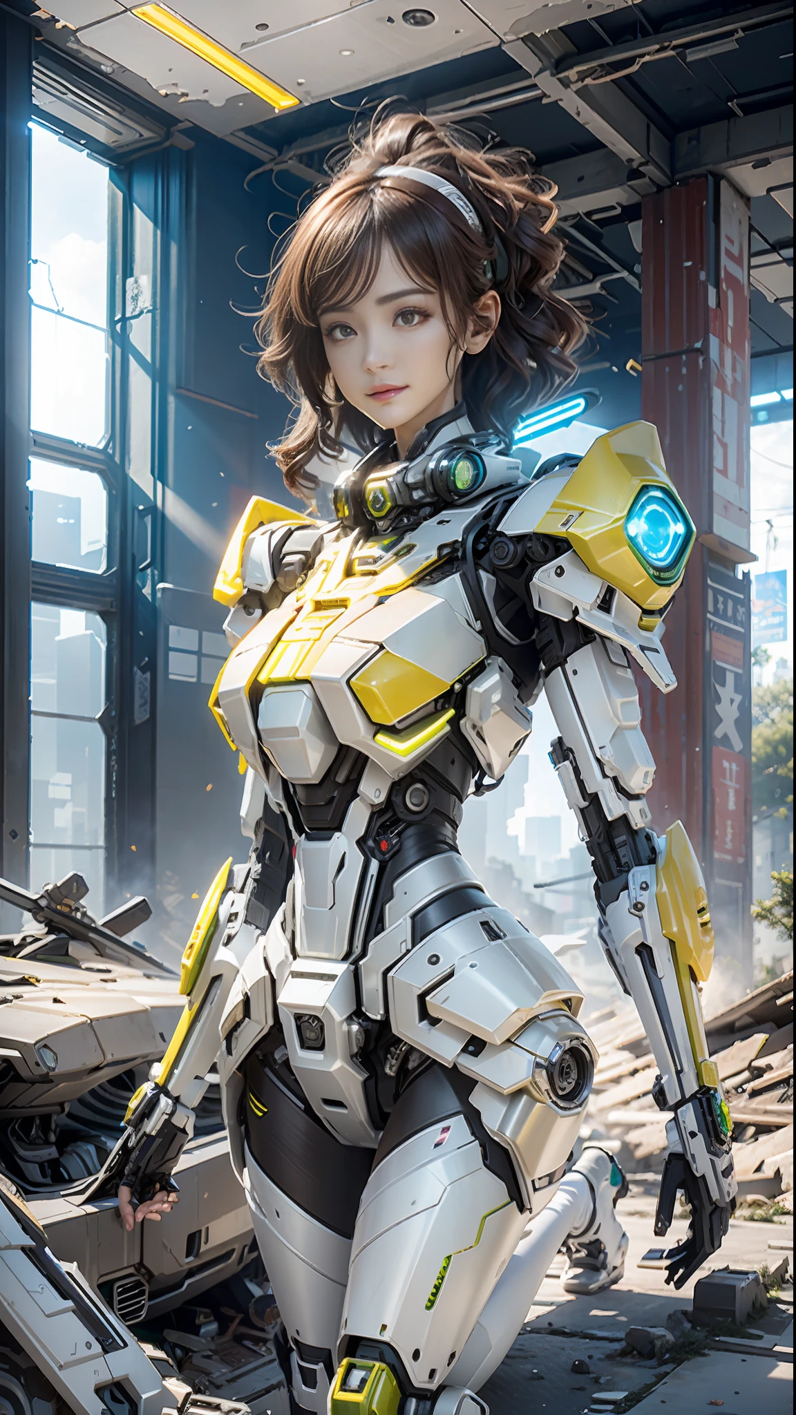 ((Best quality)), ((masterpiece)), (highly detailed:1.3), 3D,Shitu-mecha, beautiful cyberpunk women with her mecha in the ruins of city from a forgoten war, ancient technology,HDR (High Dynamic Range),Ray Tracing,NVIDIA RTX,Super-Resolution,Unreal 5,Subsurface scattering,PBR Texturing,Post-processing,Anisotropic Filtering,Depth-of-field,Maximum clarity and sharpness,Multi-layered textures,Albedo and Specular maps,Surface shading,Accurate simulation of light-material interaction,Perfect proportions,Octane Render,Two-tone lighting,Low ISO,White balance,Rule of thirds,Wide aperature,8K RAW,Efficient Sub-Pixel,sub-pixel convolution,luminescent particles,light scattering,Tyndall effect