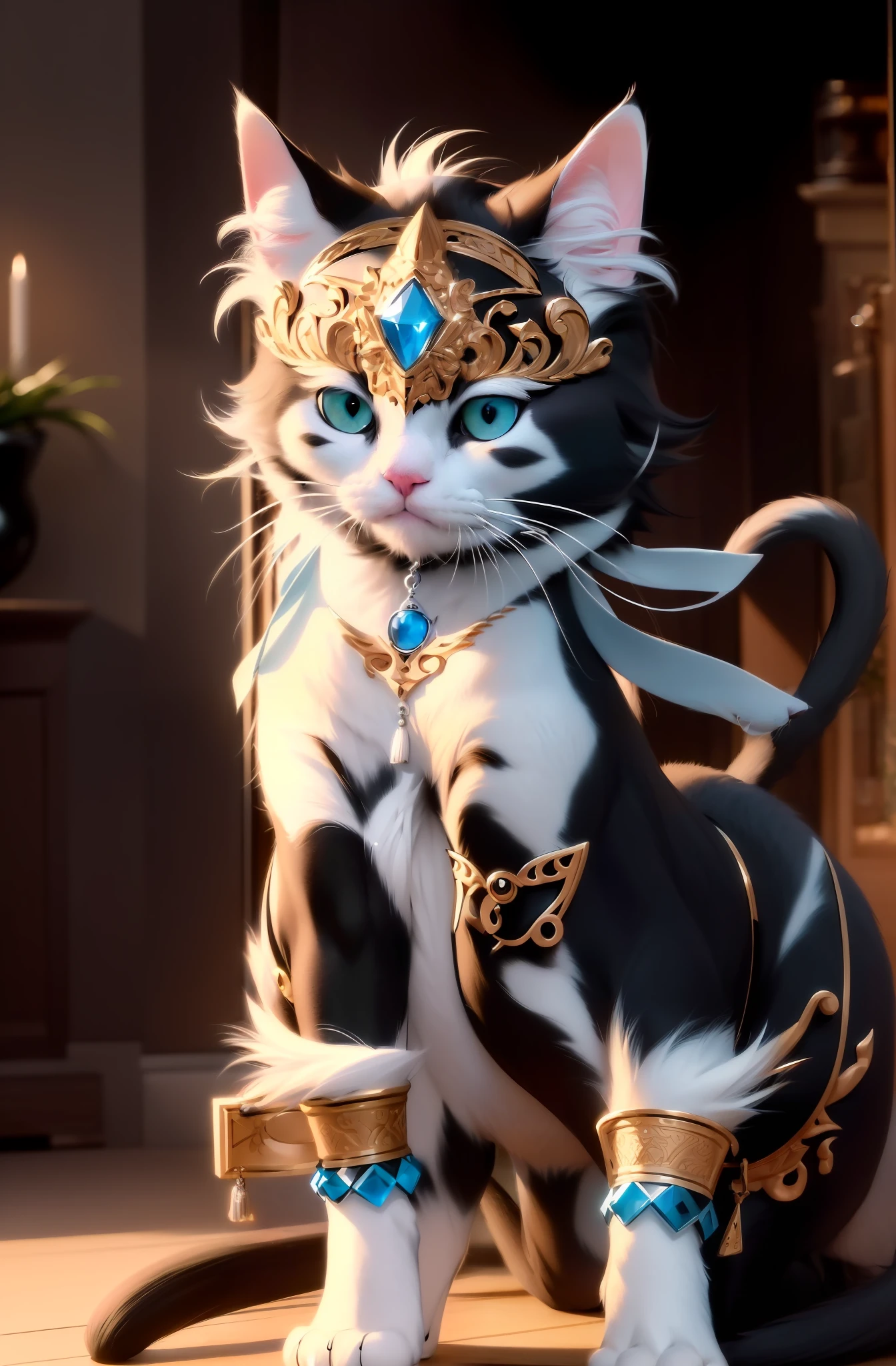 realistic photo, a realistic photo of (furry black cat) (black and white cat) (fat black and white cat) (albino cat) (gray cat) (gusty cat) (Siamese cat)( hairy black and white cat)(extremely detailed CG 8k wallpaper), the world's most attractive cat photo, majestic, professional (Steve McCurry photo), 8k uhd, DSLR,  soft lighting, high quality, film grain, sharp focus Fujifilm XT3, f 5.6, high detail, sharp focus, embodied beauty, seductive drama, (looking at the viewer: 1.2), (detailed students: 1.3), (natural light),