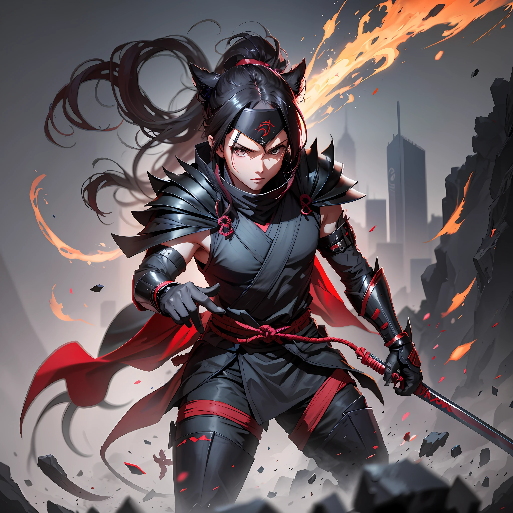 Anime character with sword and armor in a city setting, Artgerm and Ruan Jia, Artgerm and Atey Ghailan, by Ruan Jia and Stanley Artgerm, by Yang J, by Jason Chan, Artgerm Lau, Artgerm style, extremely detailed Artgerm, iG Model | Artgerm, Artgerm and Rossdraw male