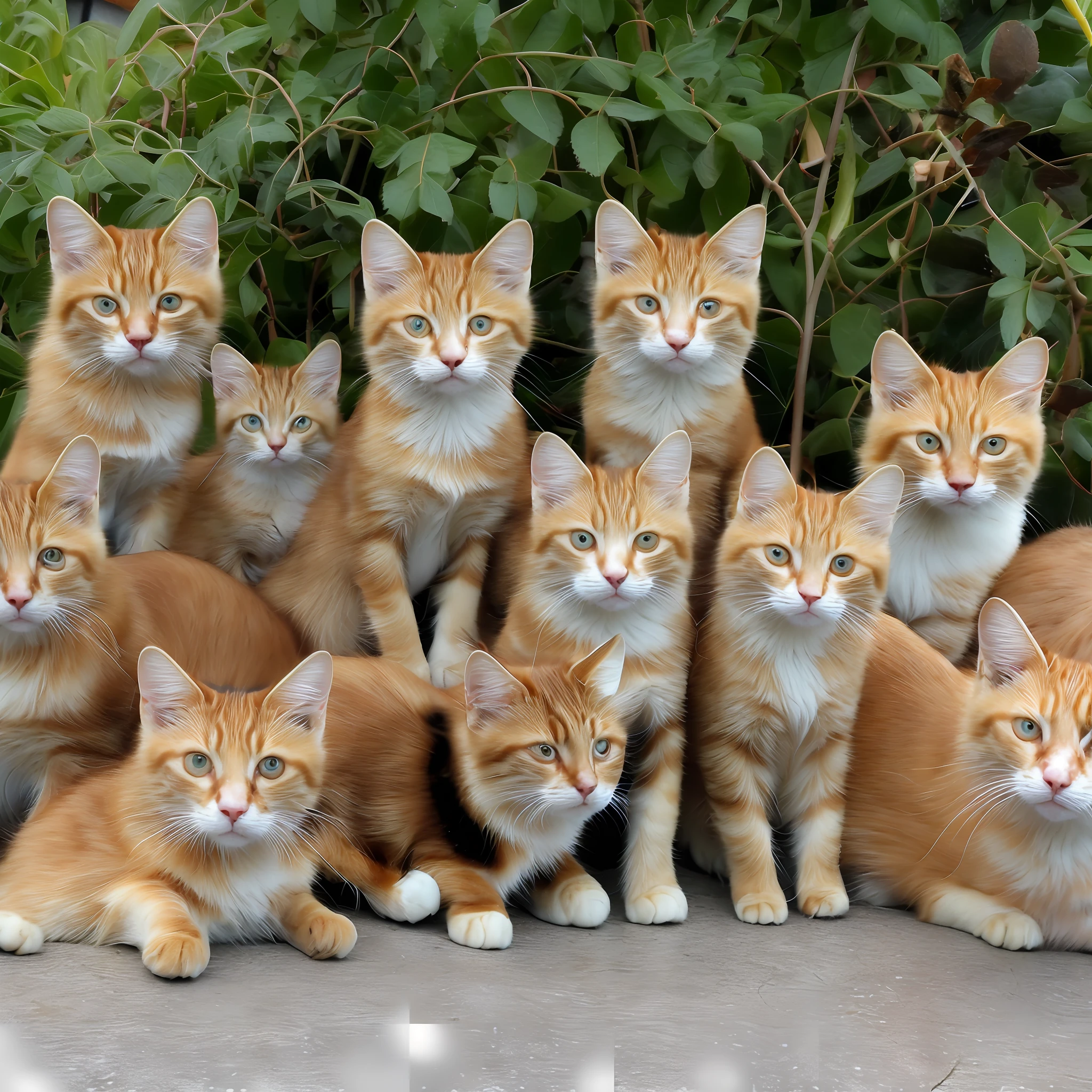 Photo of 8 stray cats