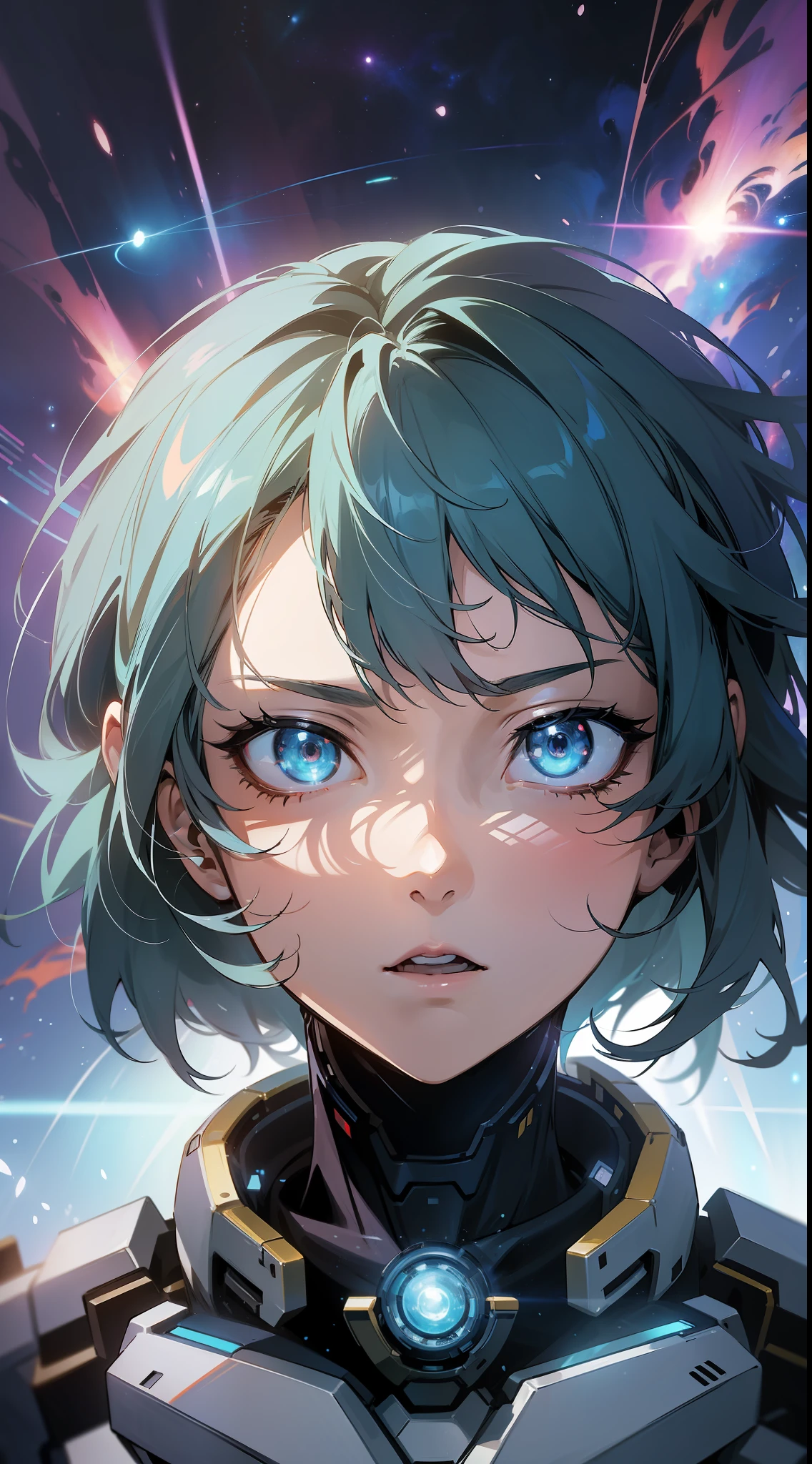 (8K anime:1.2),an epic starring a robotic galactic with gravitational powers,(epic animation style), with incredible visual effects,(futuristic background),an exciting story. (robotic galactic protagonist,superpower:gravity,forward animation,extraordinary fx,futuristic backdrop)