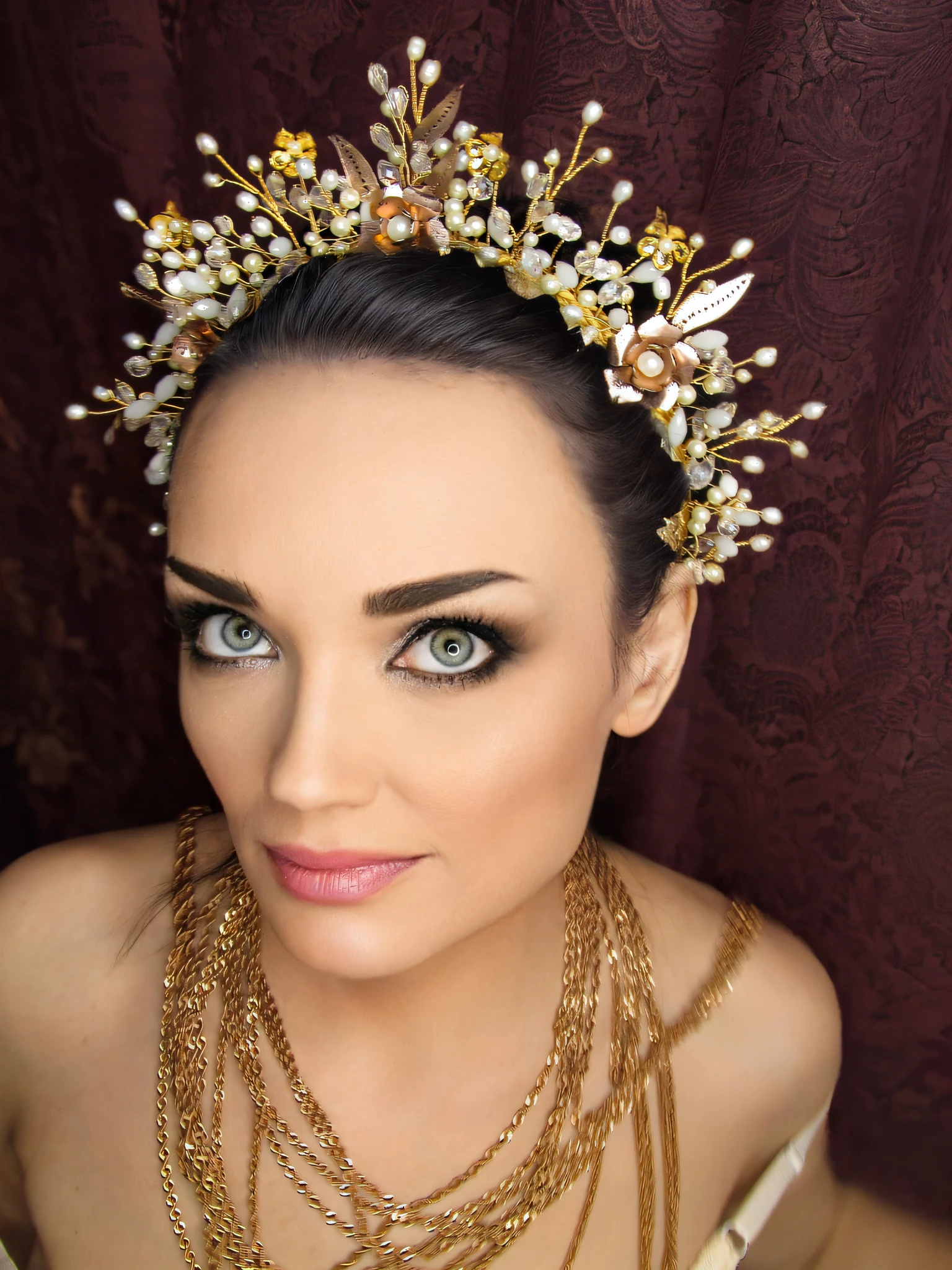 Raw , dslr, high res, beautiful realistic fine detailed hair, live-like texture dark hair,