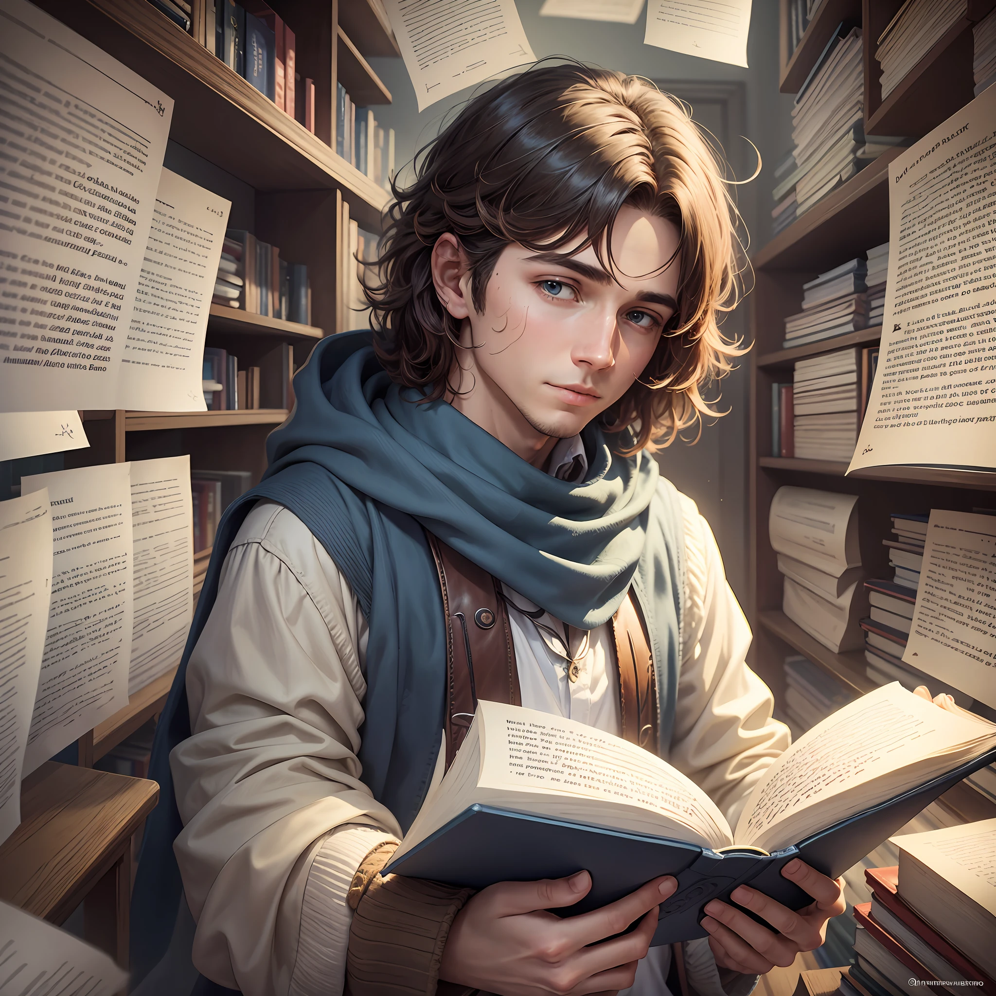 Luke picked up the book and began to read aloud. The words seemed magical, enveloping the friends in an exciting mystery. They found that the book contained stories and clues about Revelation, an event prophesied in the Bible. --auto --s2