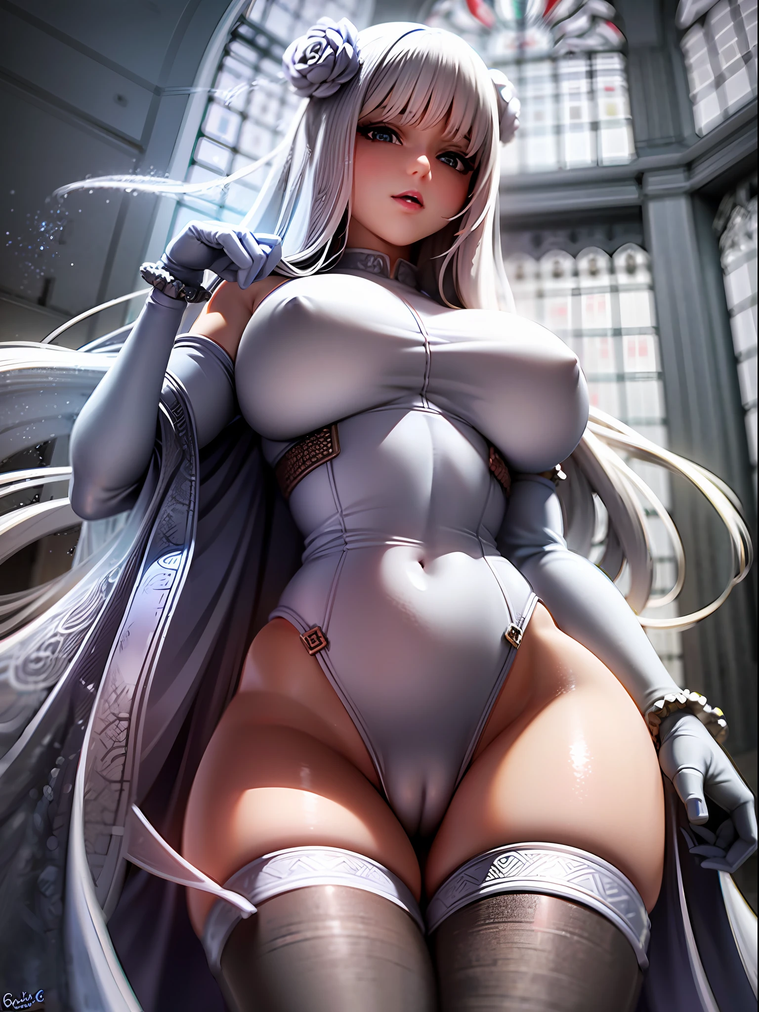 sister, white costume, church, big breasts, ecchi vibe, whip,(8k, RAW photo, best quality, masterpiece:1.2), ultra high res, photo realistic, professional lighting, detailed lighting, professional photography, high quality, high res, extremely detailed, bloom, depth of field, sketch, sharp focus, soft lighting, detailed, detailed skin, to8contrast style