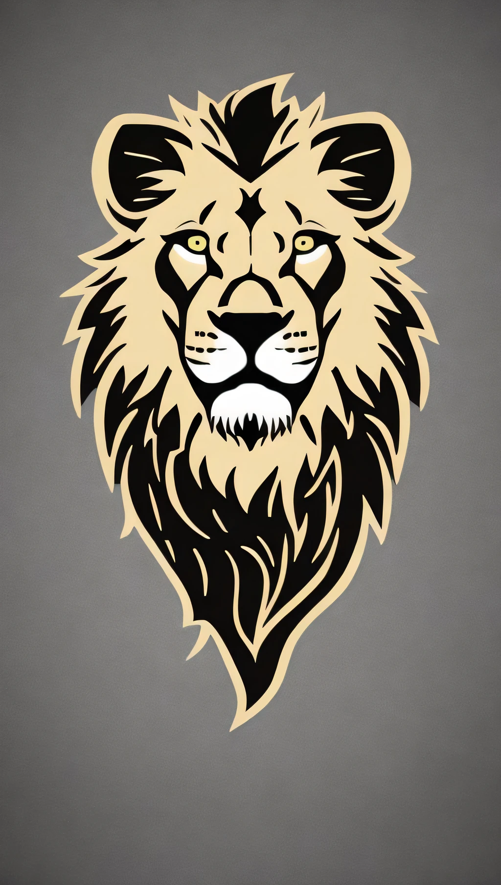 a lion head logo, svg