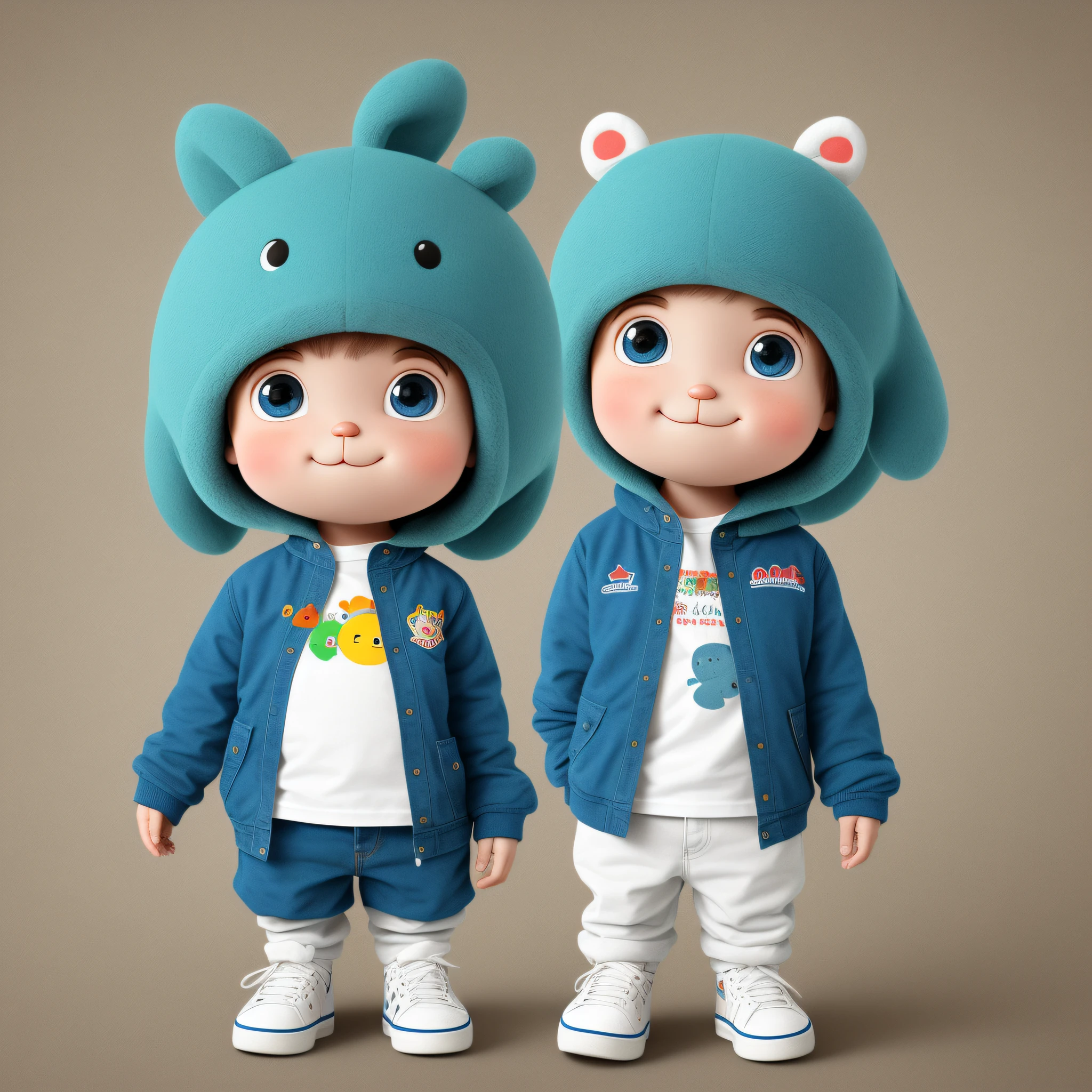 (detailed description) mascot, cartoon, cute child