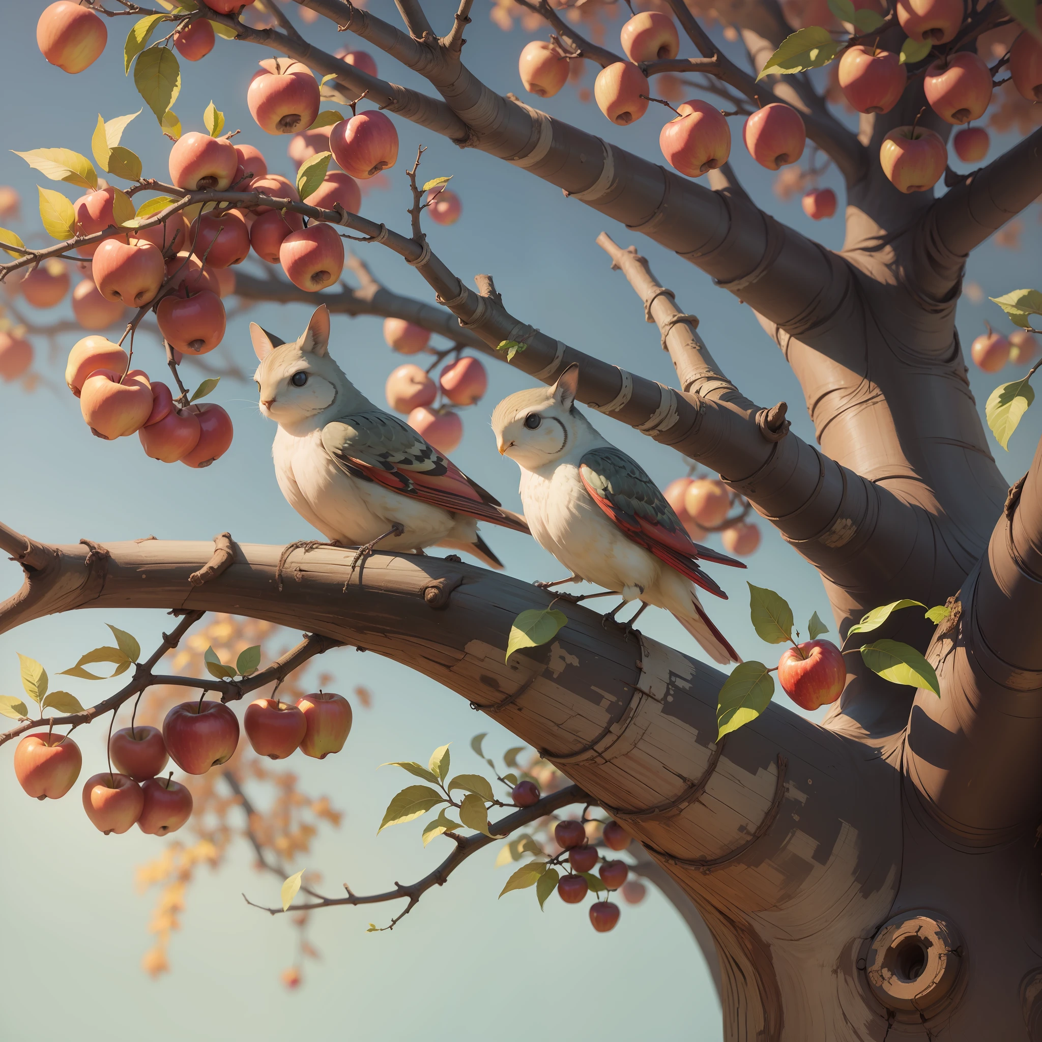 apple tree full of life