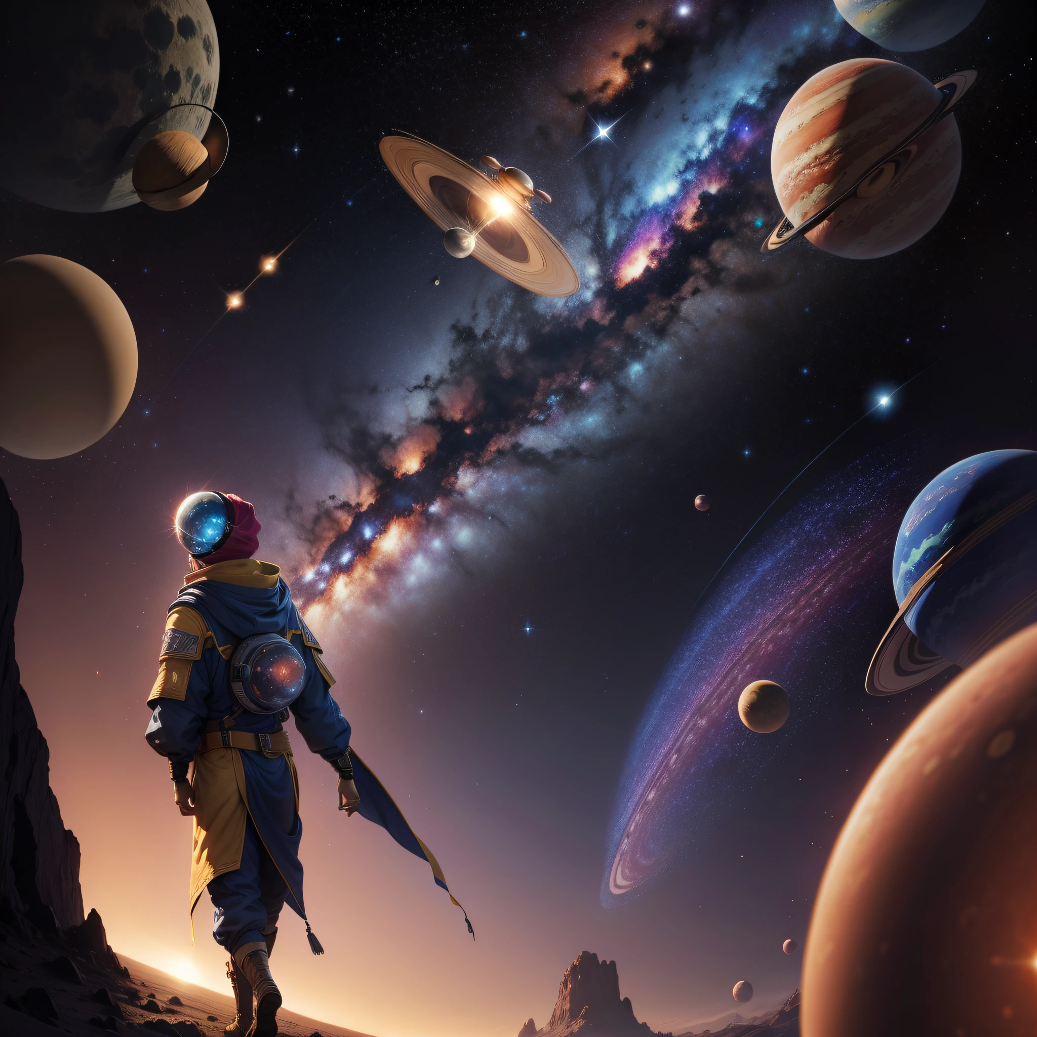 Galaxy,com,all planets in the Solar System