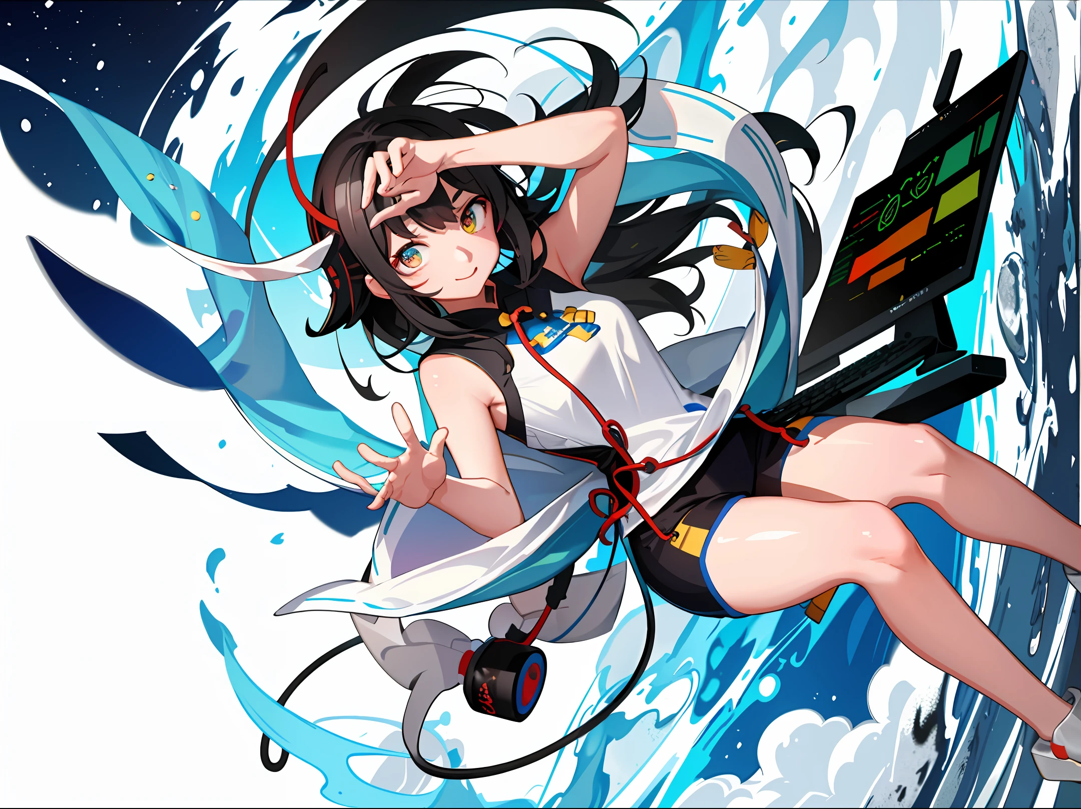 Gan Yu, Nasida, Keqing, computer wallpaper