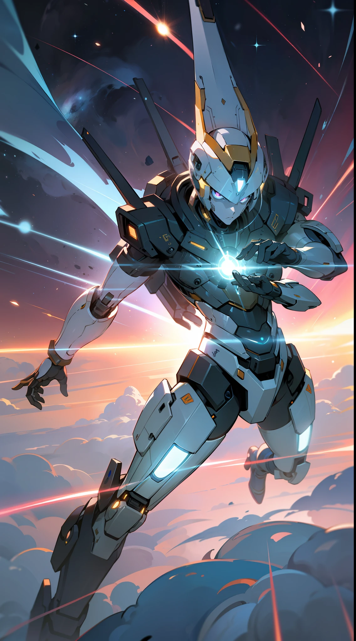 (8K anime:1.2), an epic starring a robotic galactic with gravitational powers, in an epic animation style, with incredible visual effects and a stunning futuristic background. The story is gripping and follows the protagonist, a galactic robot with incredible powers that allow him to manipulate gravity. With his skill, he is able to perform extraordinary feats such as moving heavy objects, creating force fields, levitating and more