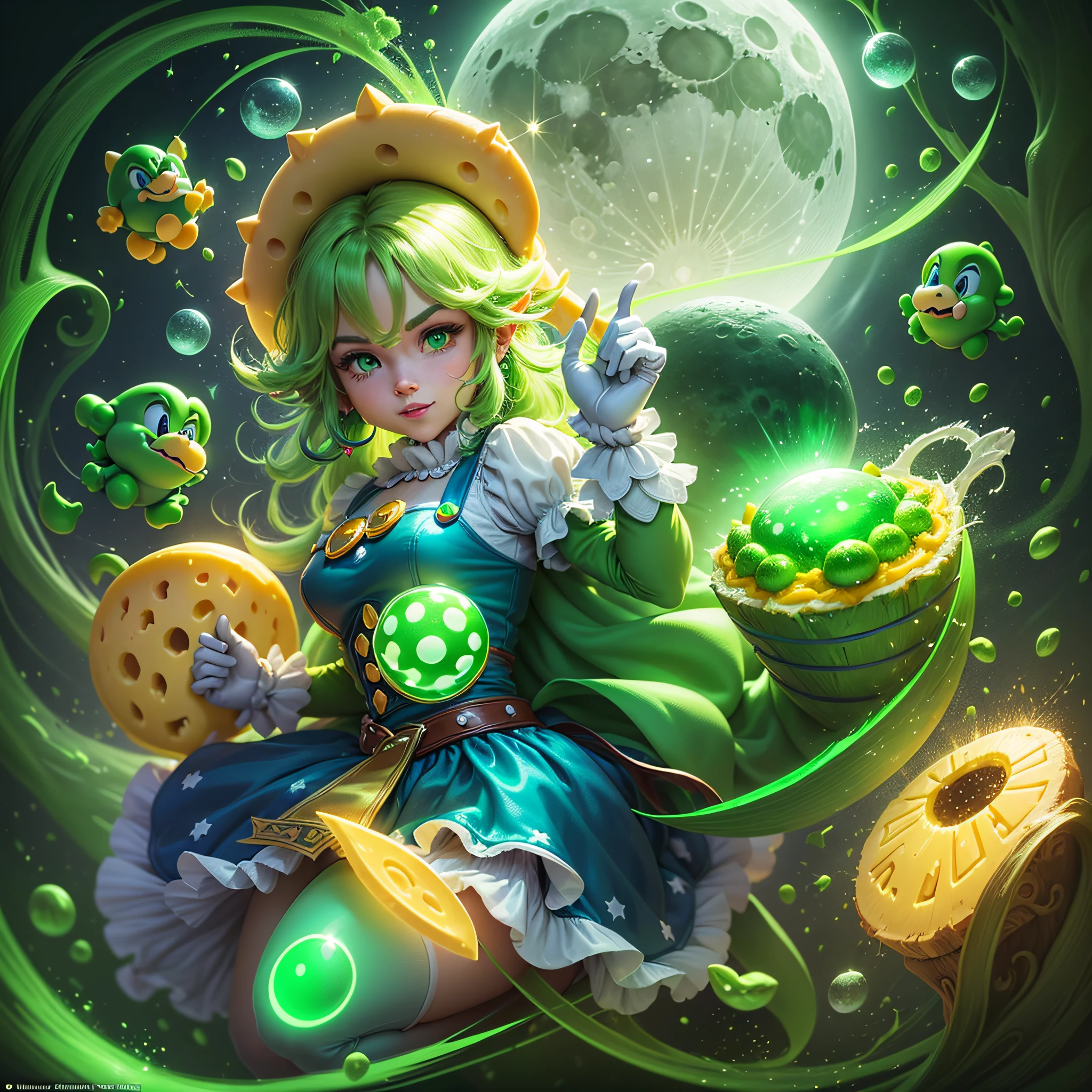 ((magical+fantasy+glowing) (green+cheese) (moon), super mario bros style) --auto --s2