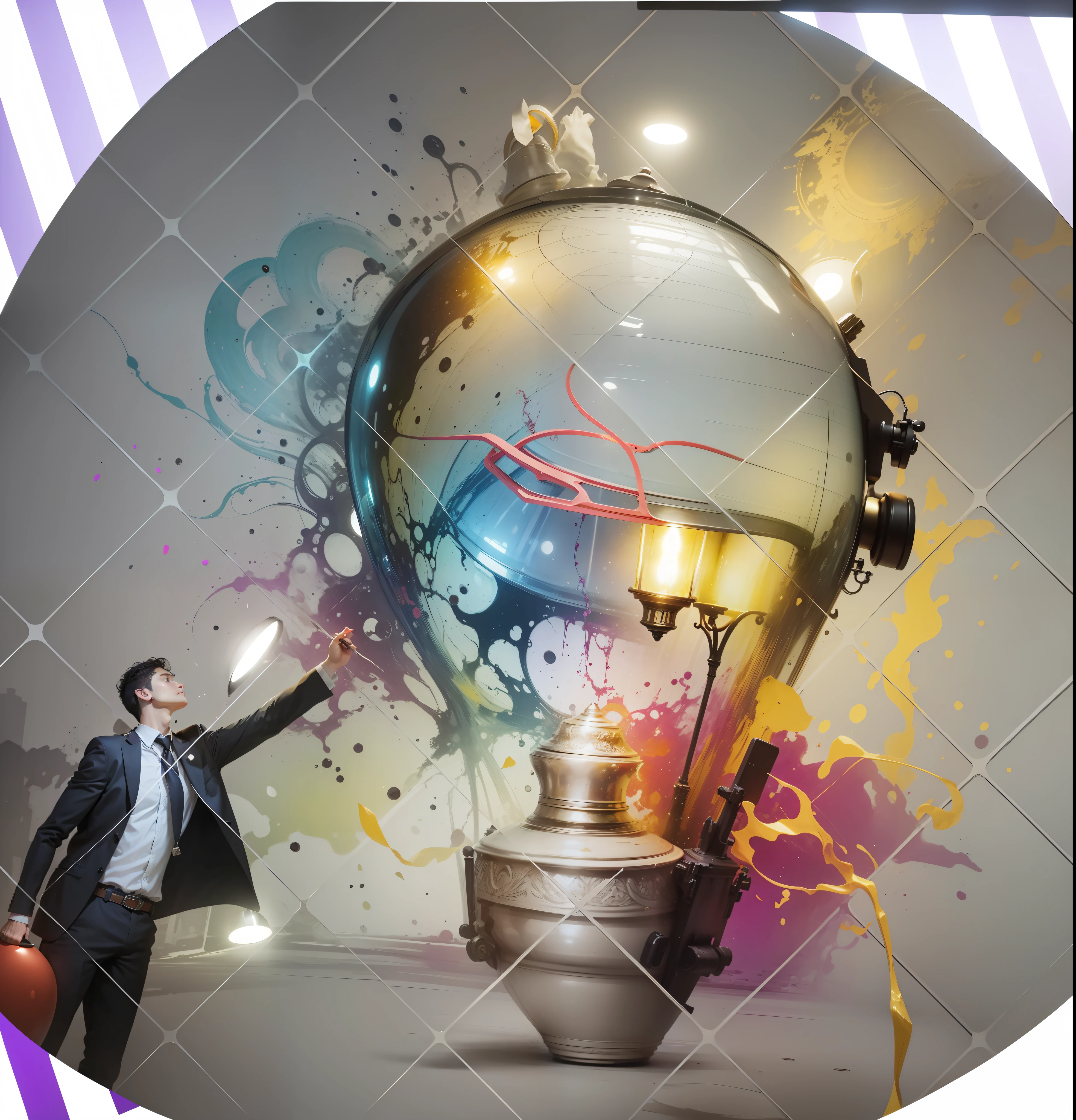 Make an art like the photo with a lamp