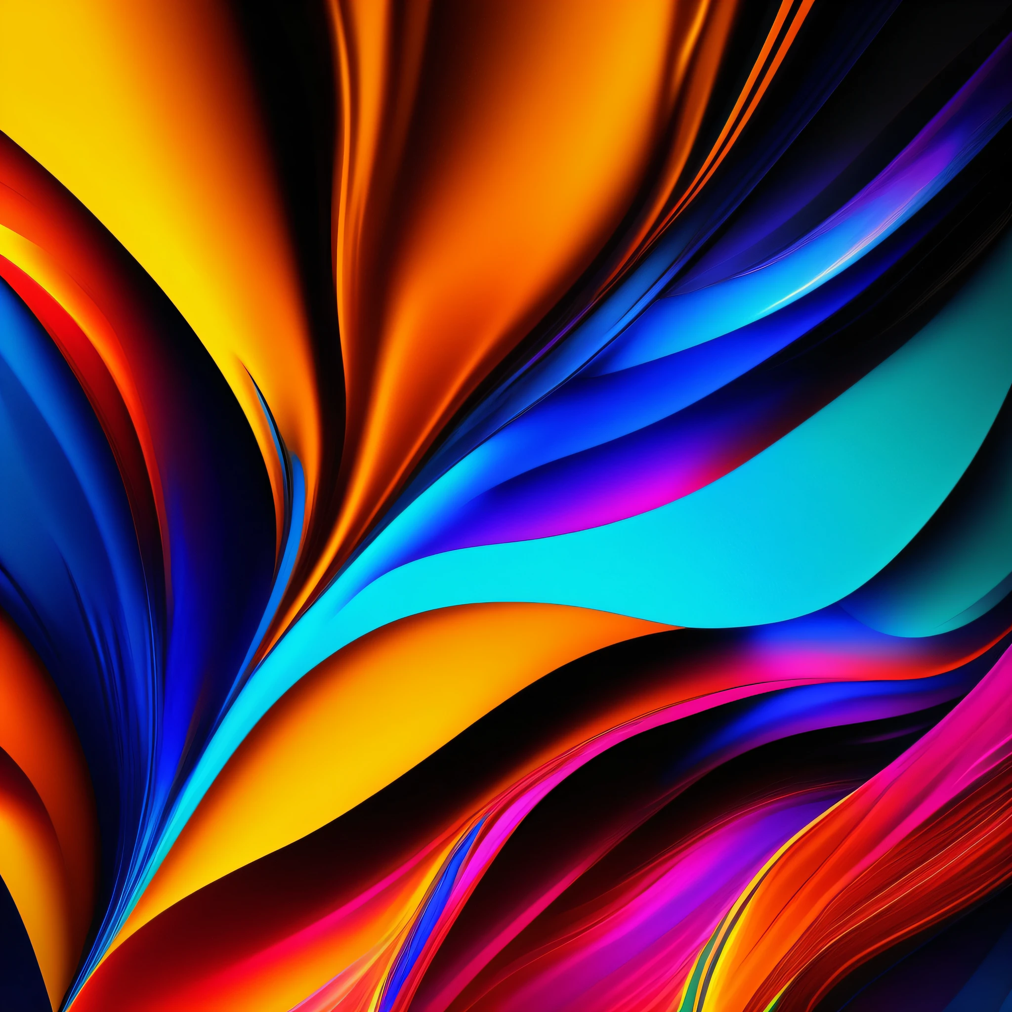 a close up of a colorful abstract painting on a black background, a digital rendering by Jan Rustem, featured on zbrush central, abstract art, iphone 15 background, stunning screensaver, vibrant 8k rendering, colorful computer screen, pc screen image, abstract painting. 8k, high definition screenshot, highly detailed 8k resolution, 8 k uhd artwork --auto --s2