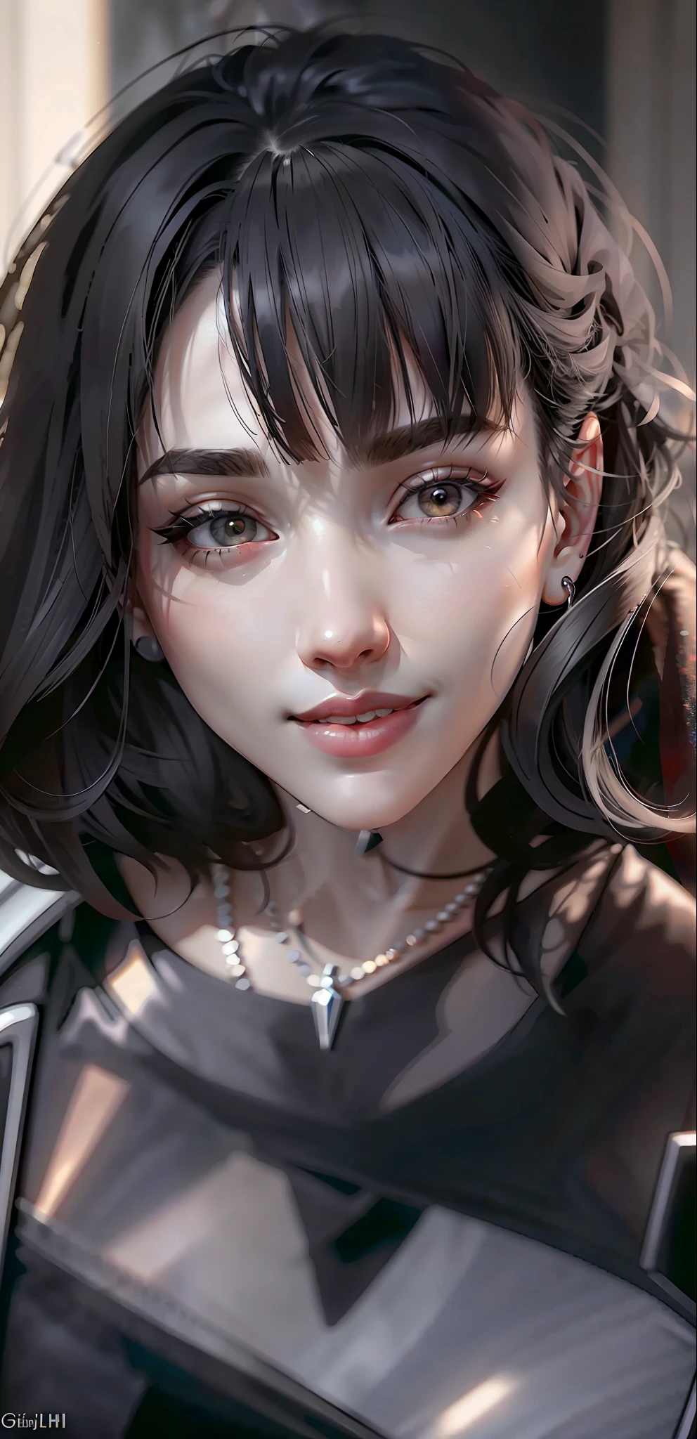 Best quality, masterpiece, high_res, girl, hair decoration, necklace, jewelry, beautiful detailed face, gray eyes, red full lips, big smile, face makeup, black hair,
Short Hair, International Fashion, High Wear, Full Body Cover, Tight Dress, Full Body Detailed, Europe Effect, Multiplicity, Realistic Photos, Edge Lighting, Two-Tone Lighting, (High Detail Skin: 1.2), 8K UHD, DSLR, Soft Lighting, High Quality, Volumetric Lighting, Candid, Photography, High Resolution, 4K, 8K, Bokeh, Ridiculous,