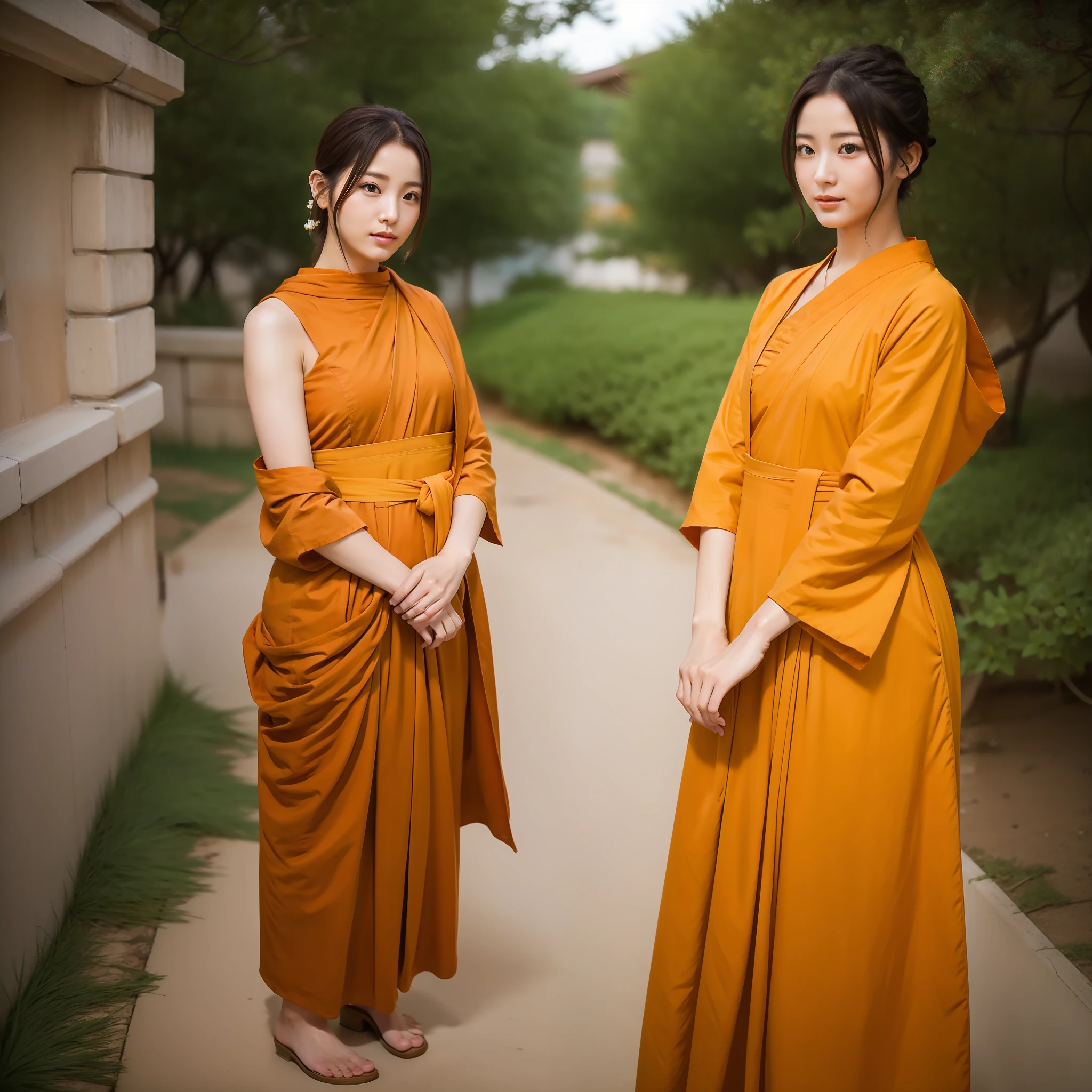 A beautiful woman who became a monk