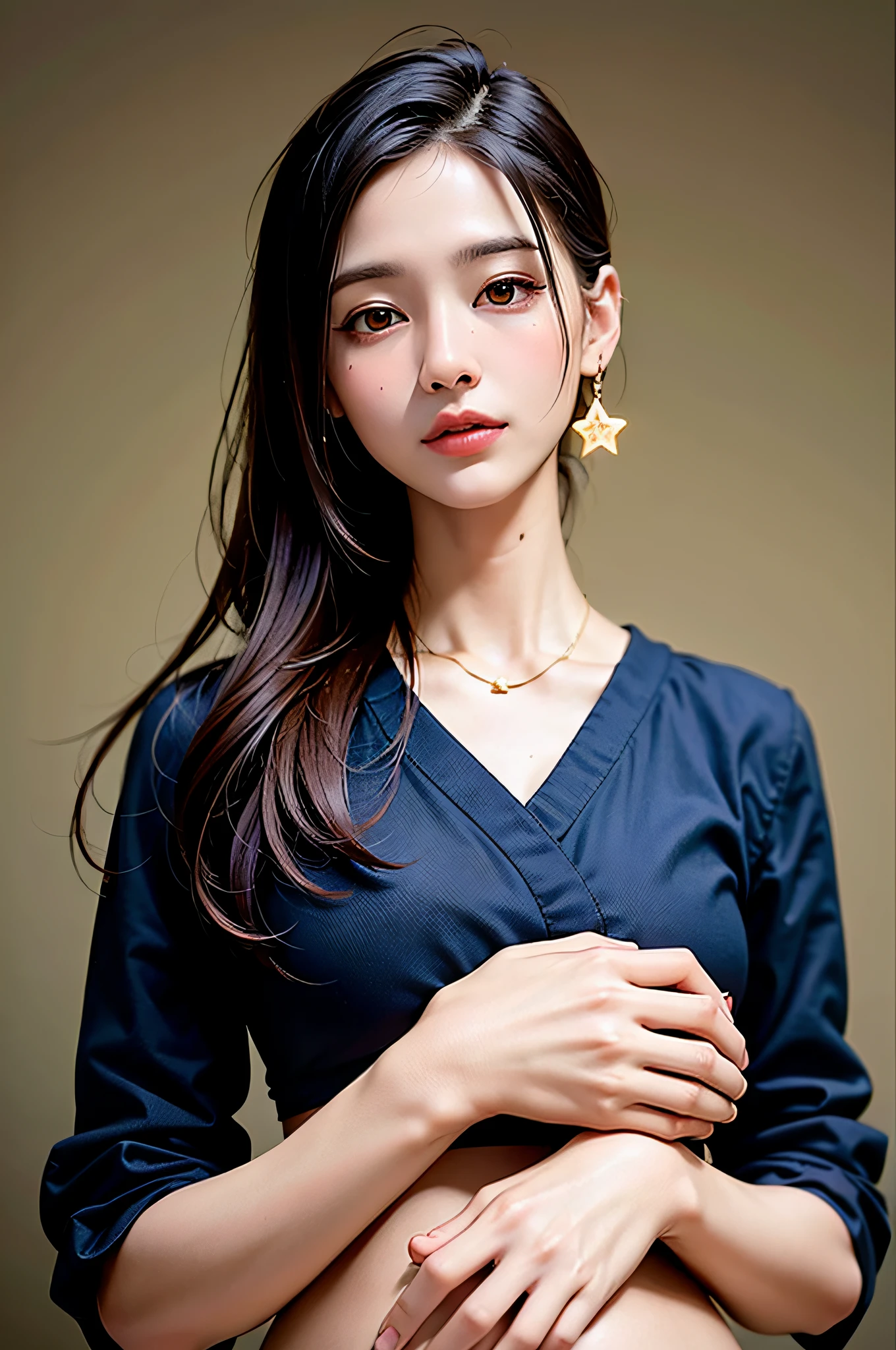 best quality, masterpiece, highres, 1girl,blush,(seductive smile:0.8),star-shaped pupils,china hanfu,hair ornament,necklace, jewelry,Beautiful face,upon_body, tyndall effect,photorealistic, dark studio, rim lighting, two tone lighting,(high detailed skin:1.2), 8k uhd, dslr, soft lighting, high quality, volumetric lighting, candid, Photograph, high resolution, 4k, 8k, Bokeh
Negative prompt: (((simple background))),monochrome ,lowres, bad anatomy, bad hands, text, error, missing fingers, extra digit, fewer digits, cropped, worst quality, low quality, normal quality, jpeg artifacts, signature, watermark, username, blurry, lowres, bad anatomy, bad hands, text, error, extra digit, fewer digits, cropped, worst quality, low quality, normal quality, jpeg artifacts, signature, watermark, username, blurry, ugly,pregnant,vore,duplicate,morbid,mut ilated,tran nsexual, hermaphrodite,long neck,mutated hands,poorly drawn hands,poorly drawn face,mutation,deformed,blurry,bad anatomy,bad proportions,malformed limbs,extra limbs,cloned face,disfigured,gross proportions, (((missing arms))),(((missing legs))), (((extra arms))),(((extra legs))),pubic hair, plump,bad legs,error legs,username,blurry,bad feet
Steps: 30, ENSD: 31337, Size: 640x1024, Seed: 3556647833, Model: gf_anylora_gf3.2_anylora1.2, Steps: 30, Sampler: Euler a, CFG scale: 9, Clip skip: 2, Model hash: 4078eb4174, Hires steps: 64, Hires upscale: 2, Hires upscaler: R-ESRGAN 4x+ Anime6B, Denoising strength: 0
