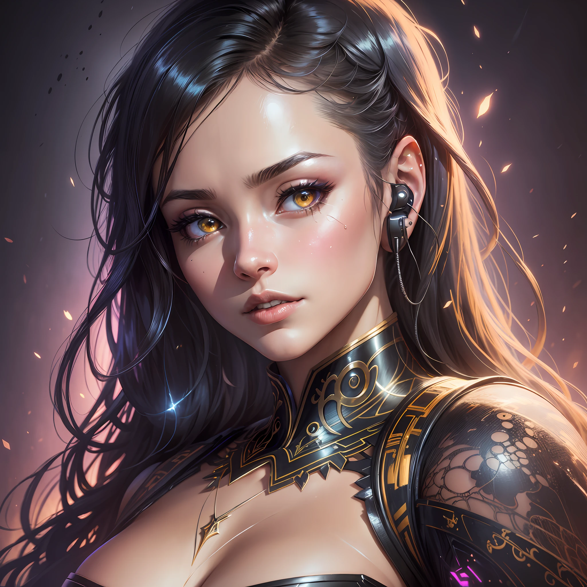 ultra detailed artistic photography, girl sexy wear earphone rgb, in the gaming room, artstation, hd, dramatic lighting, detailed gorgeous face, dreamy, glowing, backlit, glamour, glimmer, shadows, oil on canvas, brush strokes, smooth, ultra high definition, 16k, unreal engine 5, ultra sharp focus, art by alberto seveso, artgerm, loish, sf, intricate artwork masterpiece, ominous, matte painting movie poster, golden ratio, trending on cgsociety, intricate, epic, trending on artstation, by artgerm, h. r. giger and beksinski, highly detailed, vibrant, production cinematic character render, ultra high quality --auto --s2