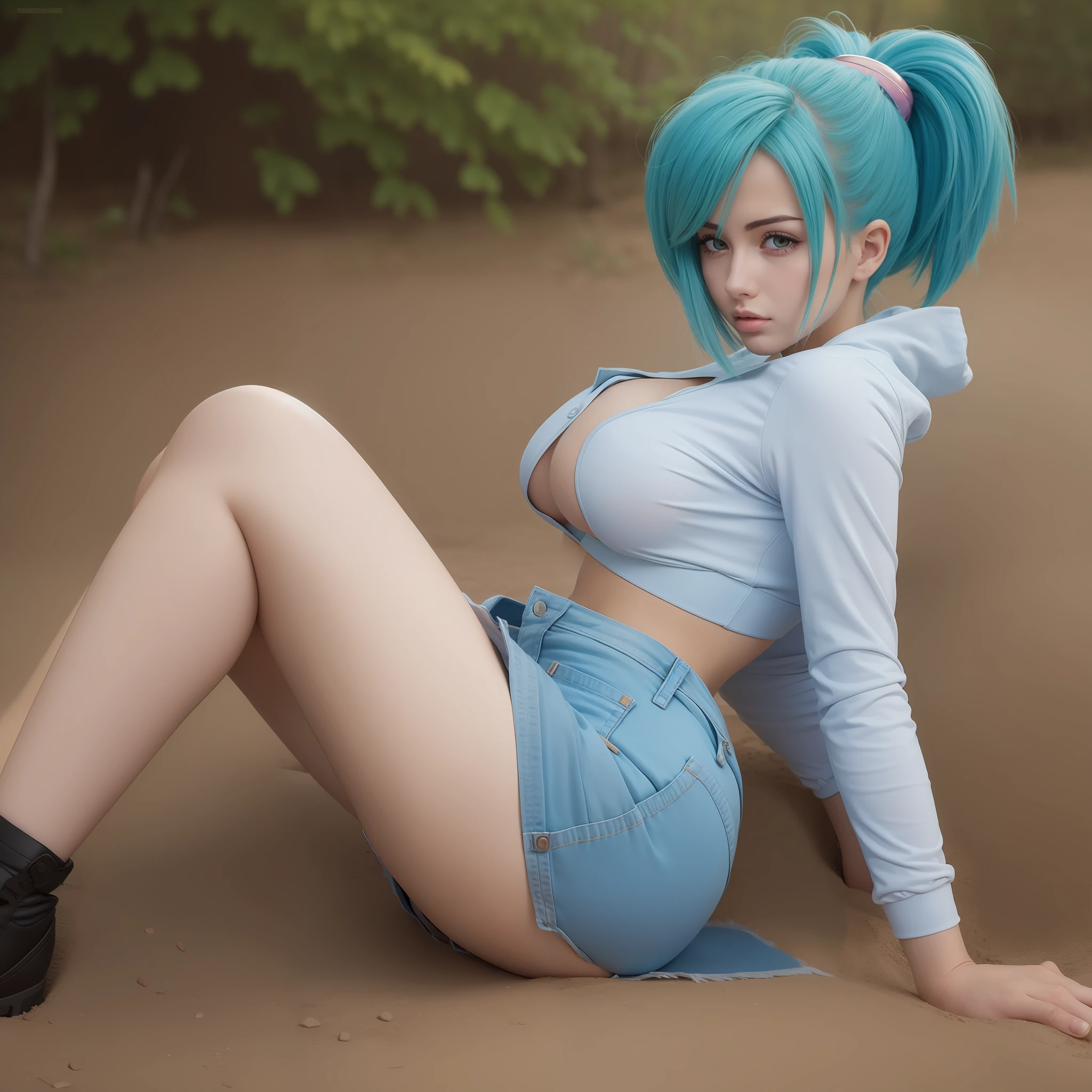 Bulma beautiful sexual super realistic and well detailed
