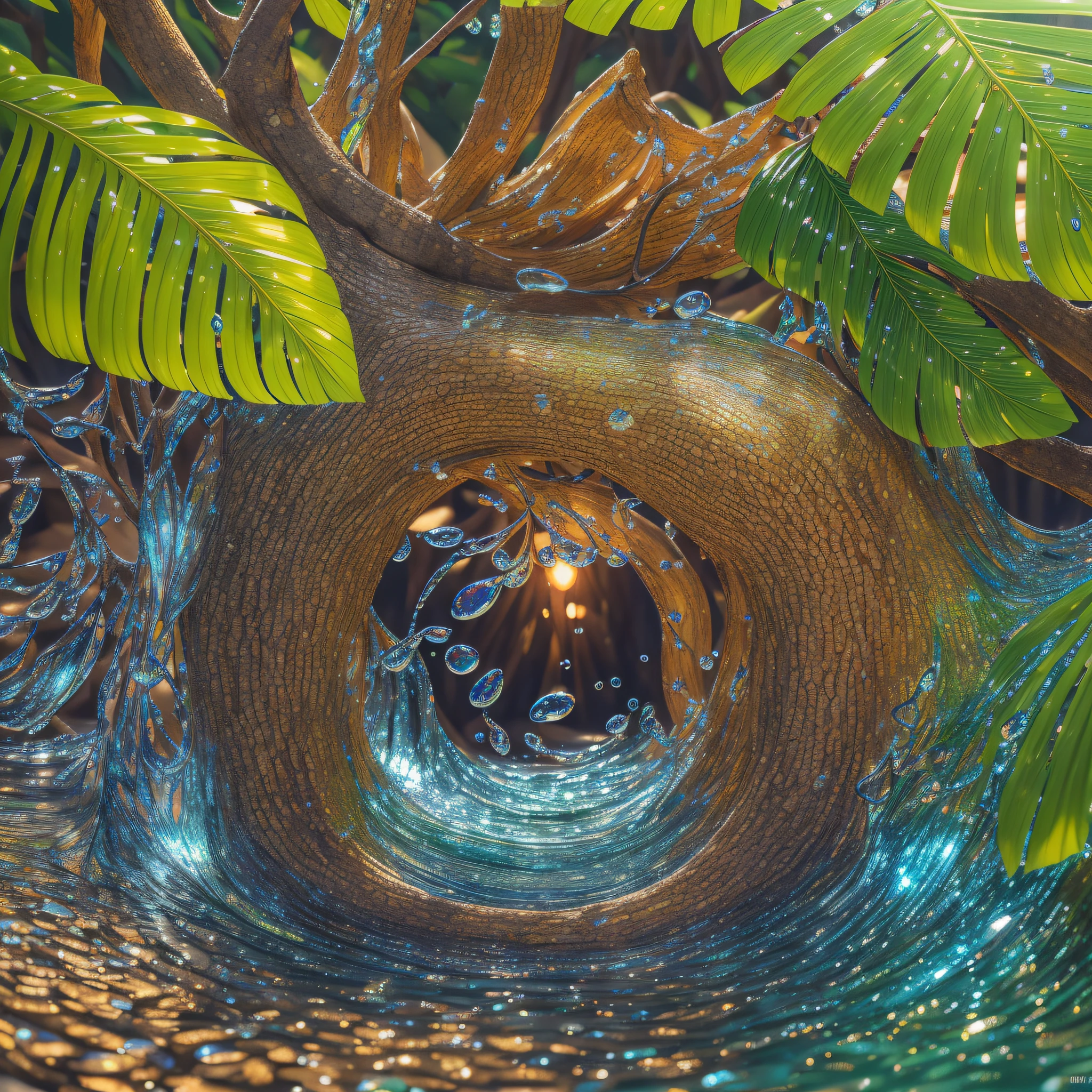 (extremely detailed CG unity 8k wallpaper,masterpiece, best quality, ultra-detailed),(best illumination, best shadow, an extremely delicate and beautiful),Jackfruit,high saturation,colorful texture,fruitful,vibrant,sparkling drops of water,depth of field,vibrant leaves and branches, Volumetric light.