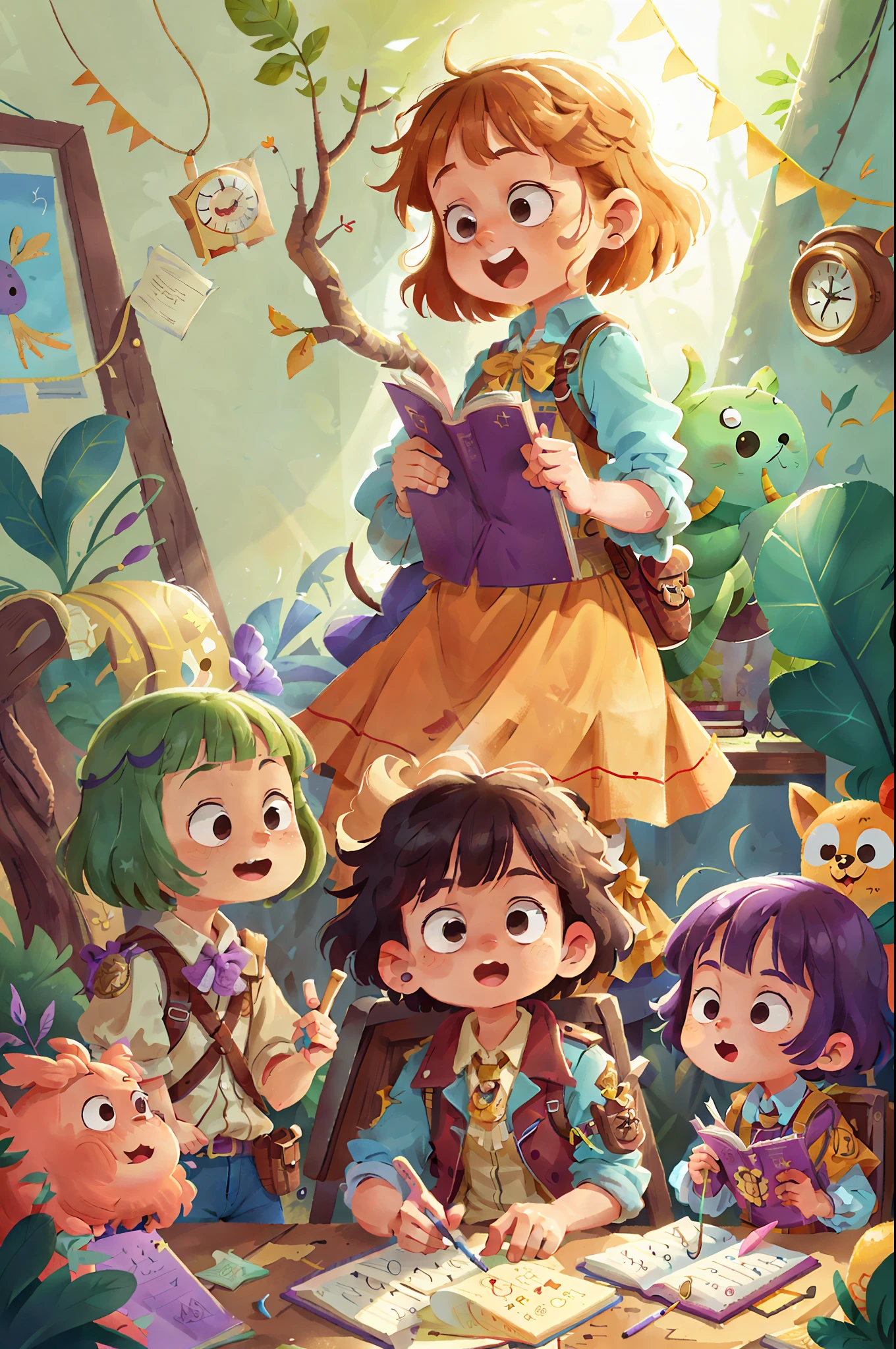 Lila and her new friends discover that the treasure is guarded by a series of fun puzzles They explore different sections of the library, finding clues and solving enchanting riddles Through collaboration and teamwork, they manage to unravel each puzzle.