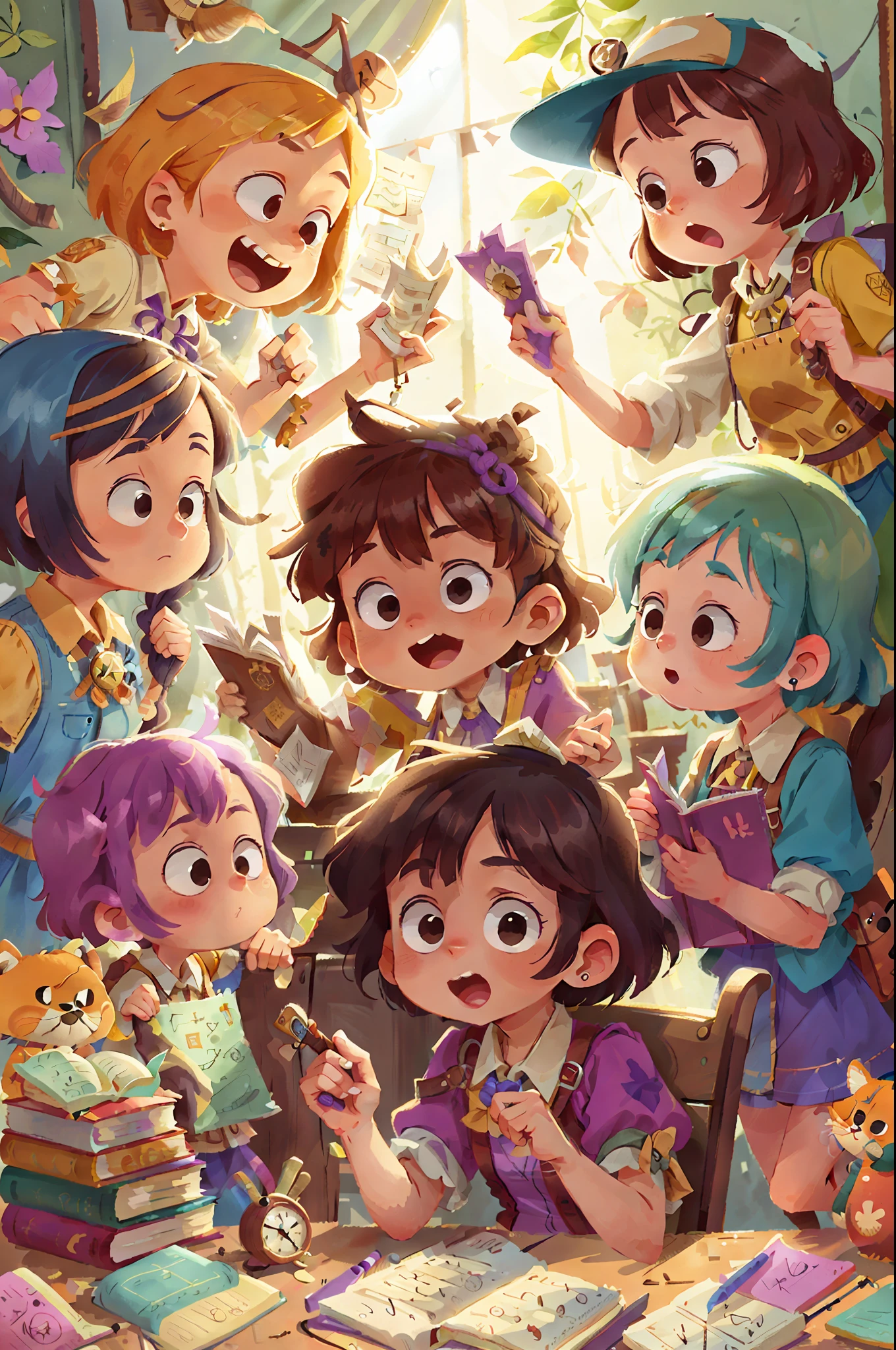 Lila and her new friends discover that the treasure is guarded by a series of fun puzzles They explore different sections of the library, finding clues and solving enchanting riddles Through collaboration and teamwork, they manage to unravel each puzzle.