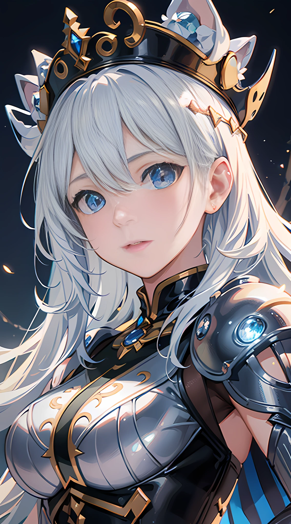 1girls, very detailed depiction of a beautiful fantasy girl in ice crown and ice armor ice, girl with fire crown, fantasy character portrait, fantasy castle looking at the audience, high resolution, superb, 8k wallpaper, very detailed, intricate, unreal engine 5, volumetric lighting, realistic, realistic lighting, cinema, 4k, cinematic lighting, 8k, depth of field, 3d, perfect, award-winning, ultra-detailed, realistic, ultra-realistic, photorealistic lighting, bright light, complex detail, stop motion, super focus, tonemapping, sharp focus, hyper detailed, detailed eyes, eyes focus, (illustration:1.1), highres, (extremely detailed CG unity 8k wallpaper:1.1), (beautiful face:1.15), (cowboy_shot:1.5), torino_ Style (nixeu_soft:0.8), (nixeu_white:0.8), (appropriate posture)