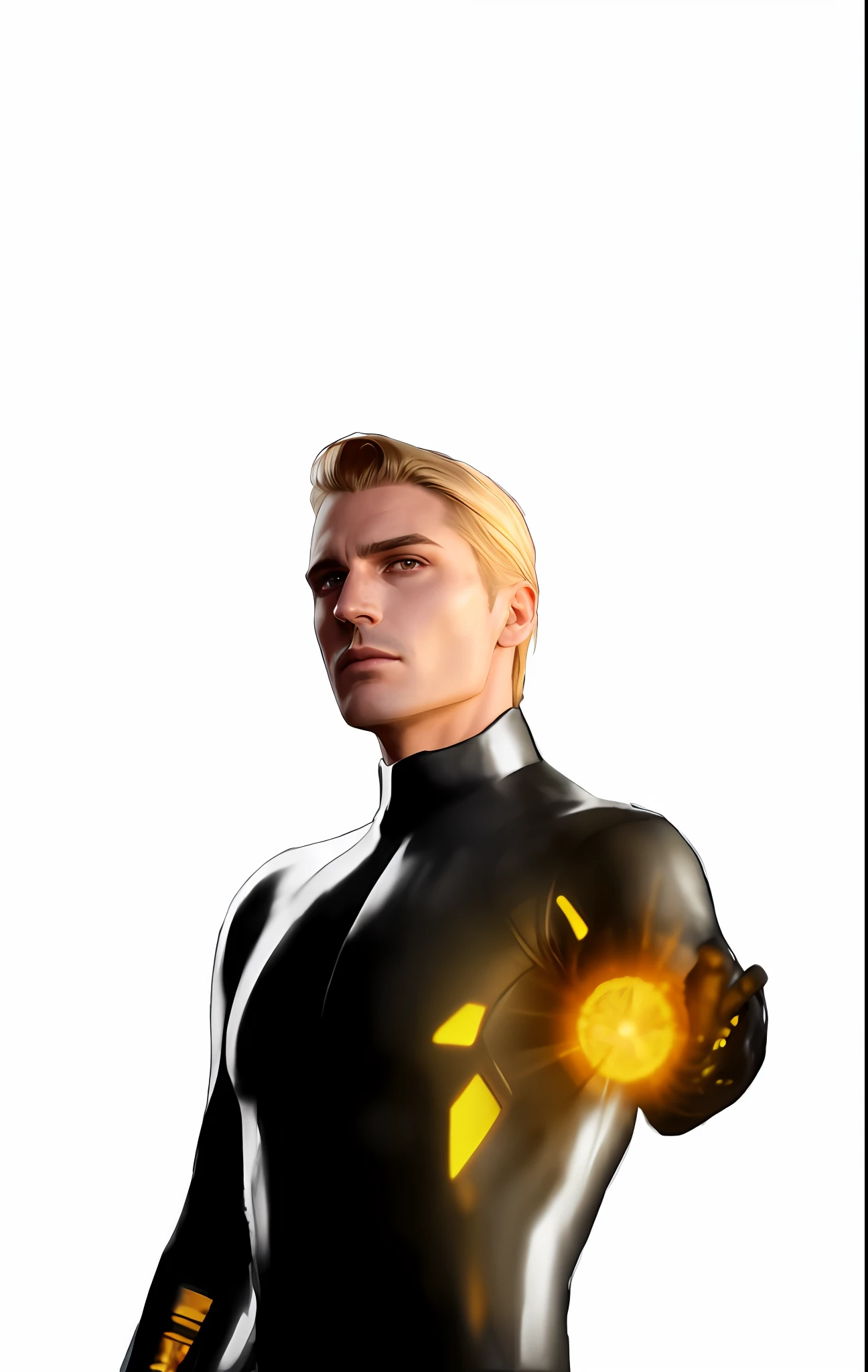 blond man in black leather outfit looking at camera with black background, highly detailed vfx portrait, xqc, highly detailed vfx portrait of, cinematic bust portrait, paul atreides as emperor of dune, cinematic close-up bust shot, 8k portrait render, cinematic bust shot, godsent, portrait of adam jensen, maxwell render, promo art, imperial portrait --auto --s2