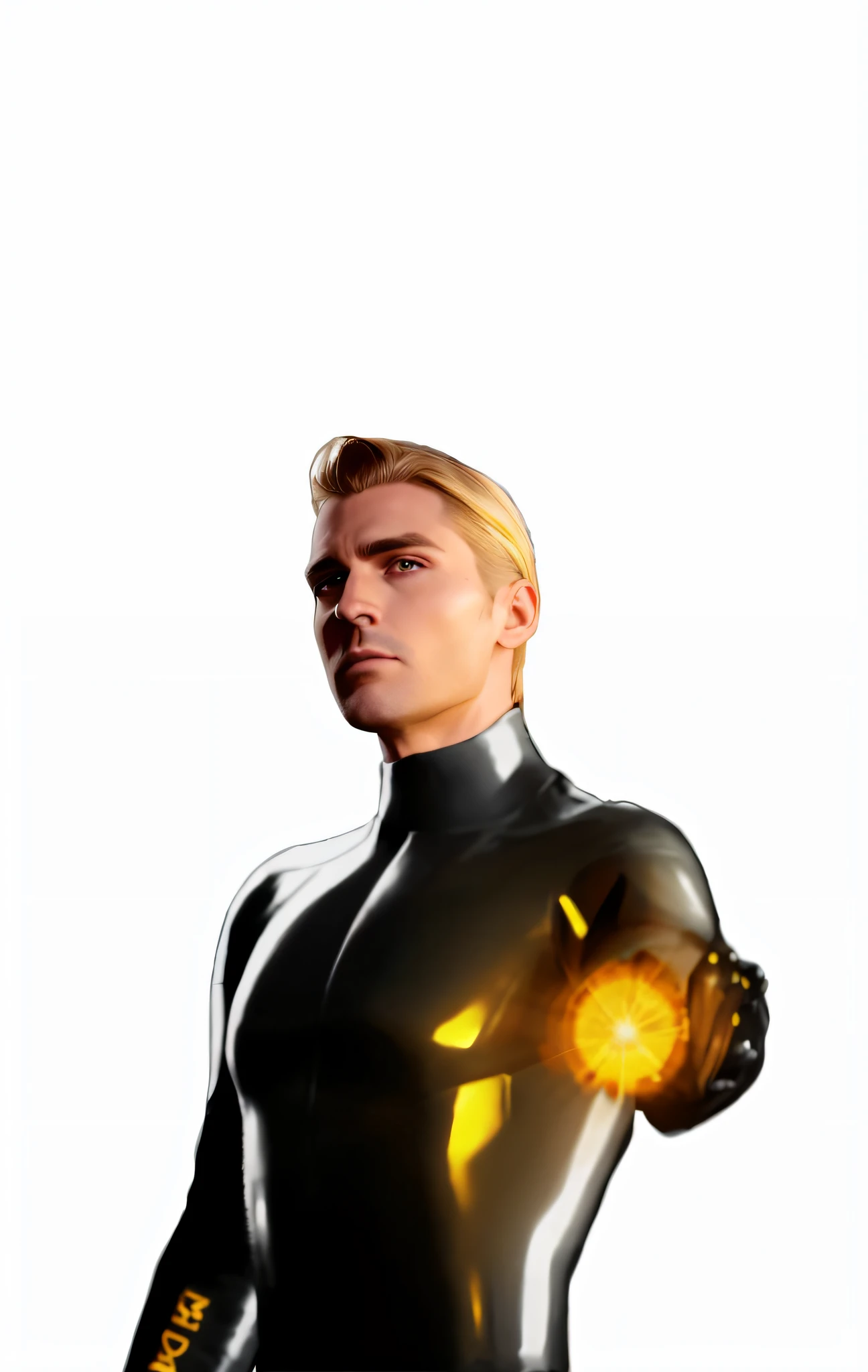 blond man in black leather outfit looking at camera with black background, highly detailed vfx portrait, xqc, highly detailed vfx portrait of, cinematic bust portrait, paul atreides as emperor of dune, cinematic close-up bust shot, 8k portrait render, cinematic bust shot, godsent, portrait of adam jensen, maxwell render, promo art, imperial portrait --auto --s2