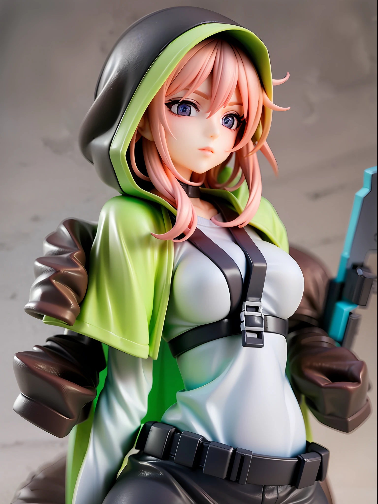 Girl, wearing a hood, neon color, holding a weapon, machine, white background, no background, colorfulGirl, wearing a hood, neon color, holding a weapon, machine, white background, no background, colorfulGirl, wearing a hood, neon color, holding a weapon, machine, white background, no background, colorful