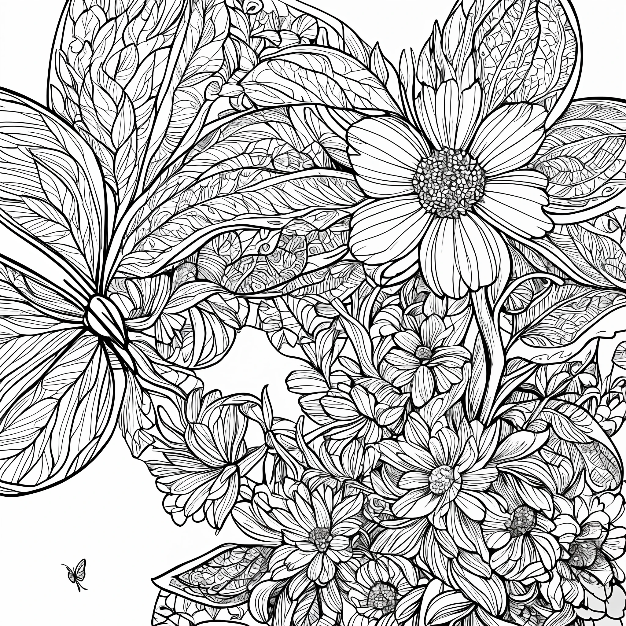 White background, line drawing flowers, line drawing, hand drawn style, small fresh, fashionable, light color, simple, white, flat, flat, butterfly --auto --s2