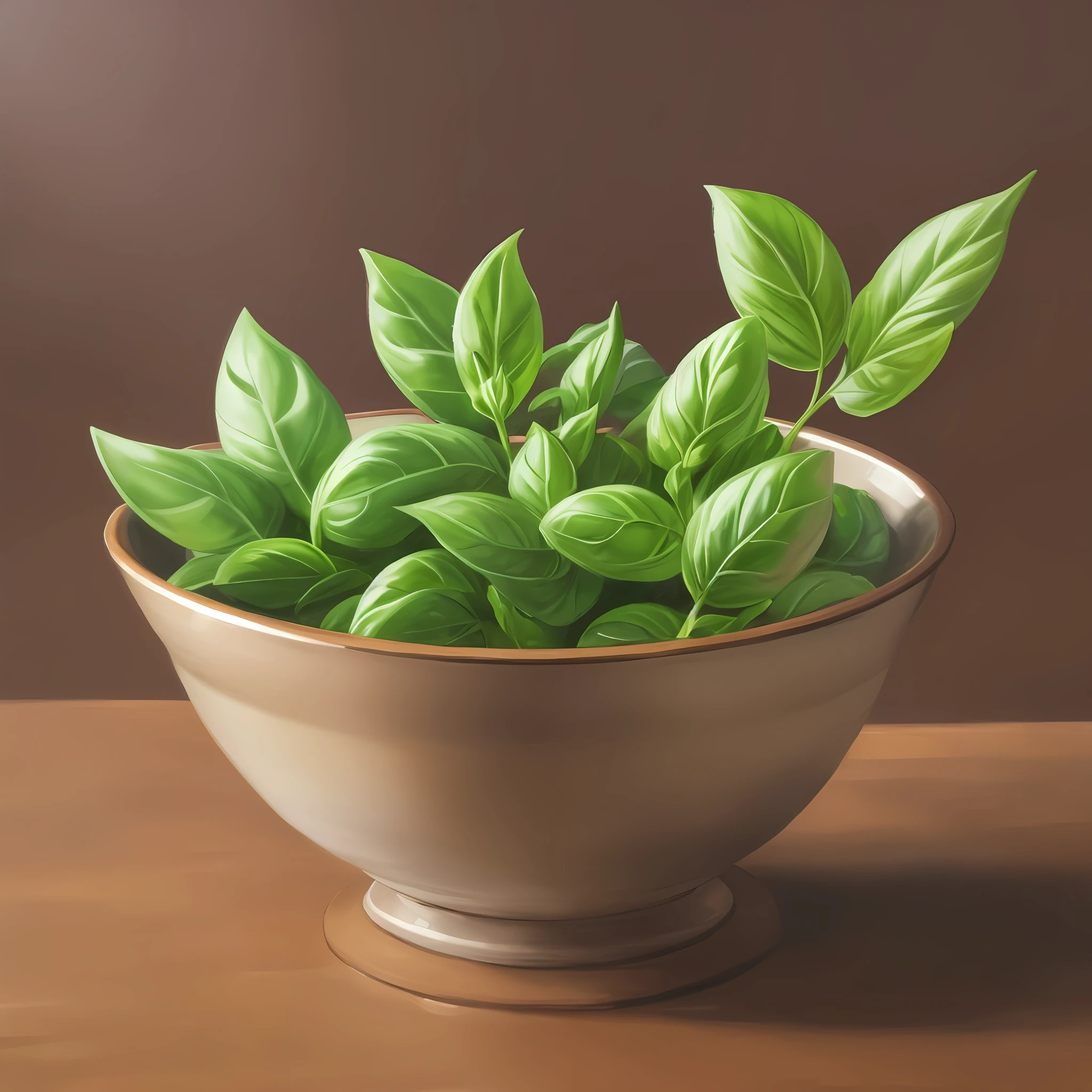 masterpiece, best quality, realistic, high resolution, negitoro bowl with basil --auto --s2