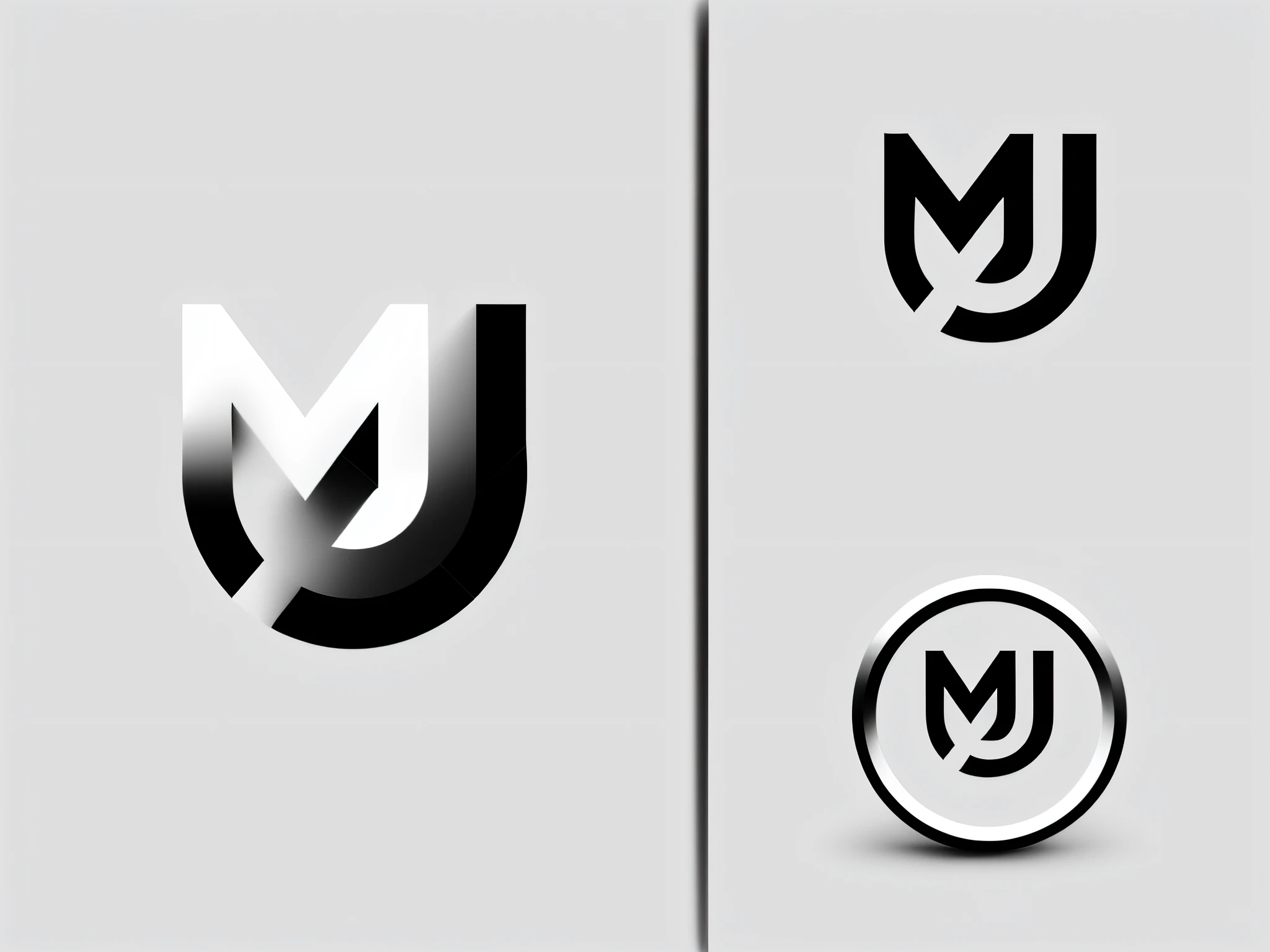 a black and white logo with the letter m in the middle, minimalist logo vector art, minimalistic logo, minimalist logo without text, black and white logo, rounded logo, vectorized logo style, logo in abstract style, logo concept design, clean logo design, minimalist svg, simple logo, logo for a social network, modern logo, stylized bold outline --auto --s2