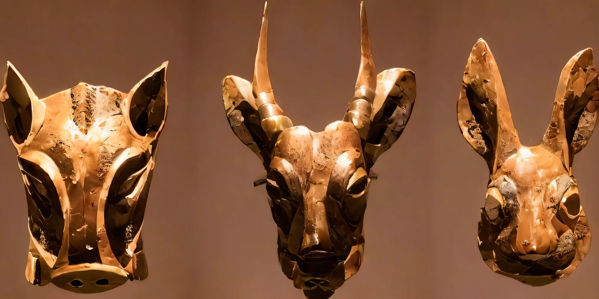 Mottled bronze Traces of the years Three-dimensional High precision