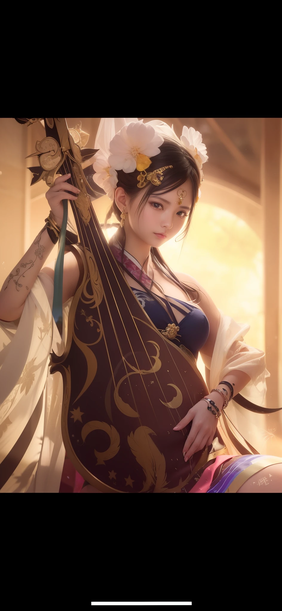 (8k, RAW photo:1.2), best quality, ultra high res,dramatic angle,(fluttered detailed color splashs), (illustration),(((1 girl))),(long hair),(rain:0.9), (头饰:1.4),少女身边有一座古宫,汉服,(重点),彩色水墨画,(泼彩),泼彩,(((colorful))),(素描:0.8) , Masterpiece, best quality, beautiful painted, highly detailed,(denoising:0.6),[splash ink],((ink refraction)), (beautiful detailed sky),moon,highly,detaild,(masterpiece, best quality, extremely detailed） CG unity 8k壁纸，杰作，最好的质量，超详细），（石蒜），
