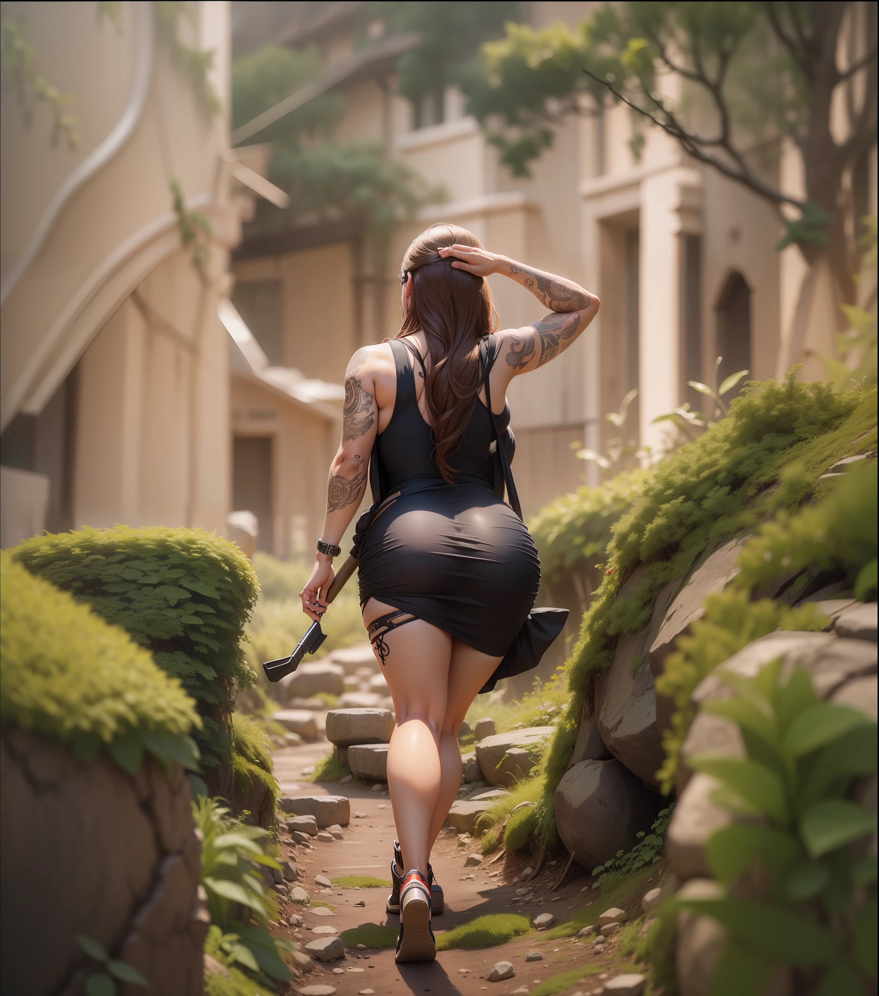 Full body portrait, full body, big butt and big breasts, very detailed cg, detailed texture, a realistic representation of the face very detailed, cinematic lighting, very detailed face features, 8k resolution, 32k, Super-Resolution, hyper-realistic, without changing the features of the face very, just as the face looks in the picture, stick as much as possible to the image-auto --s2