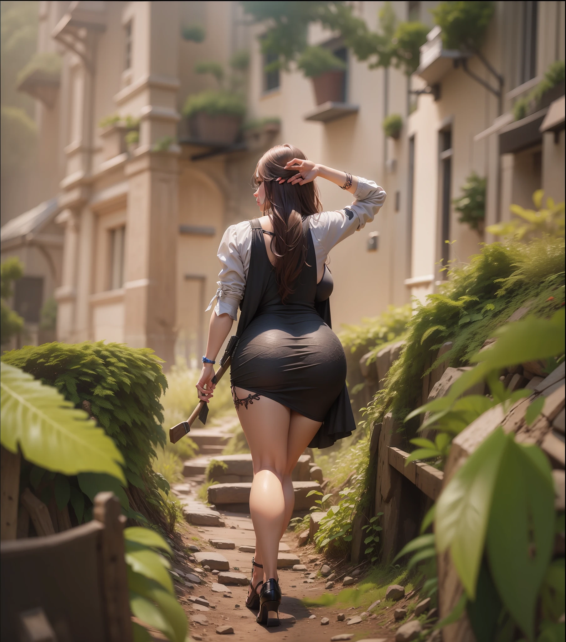 Full body portrait, full body, big butt and big breasts, very detailed cg, detailed texture, a realistic representation of the face very detailed, cinematic lighting, very detailed face features, 8k resolution, 32k, Super-Resolution, hyper-realistic, without changing the features of the face very, just as the face looks in the picture, stick as much as possible to the image-auto --s2