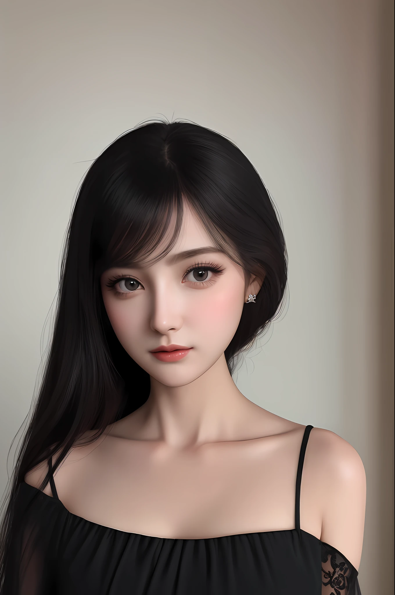 Very detailed eyes, very detailed face, very beautiful woman, best quality, super detailed (photorealistic), very delicate and beautiful legs, beautiful black eyes, absurdity, very detailed facial expression, professional illustration, shy, late teen look, bishōjo anime