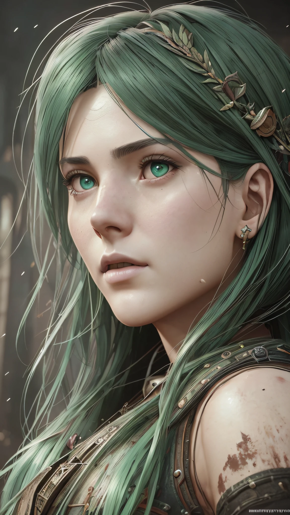 a portrait of a lonely beauty zombie girl alone in a crowd, alabaster skin, grunge outfit, crawed background, doubtful poses, perfect face, hyper detailed, dead inside, green eyes, (extremely detailed cg unity 8k wallpaper), the most beautiful artwork in the world, atey ghailan, in the style of studio ghibli, by jeremy mann, greg manchess, antonio moro, intricate, high detail, photorealistic painting art by midjourney and greg rutkowski, matte, bryan organ, extremely detailed cg unity 8k wallpaper, high detail, photorealistic painting art by midjourney and greg rutkowski, matte, bryan organ, extremely detailed cg unity 8k wallpaper, high detail, photorealistic painting art by midjourney and greg rutkowski, matte, bryan organ, extremely detailed cg unity 8k wallpaper, high detail, photorealistic painting art by midjourney and greg rutkowski, matte, bryan organ --auto --s2