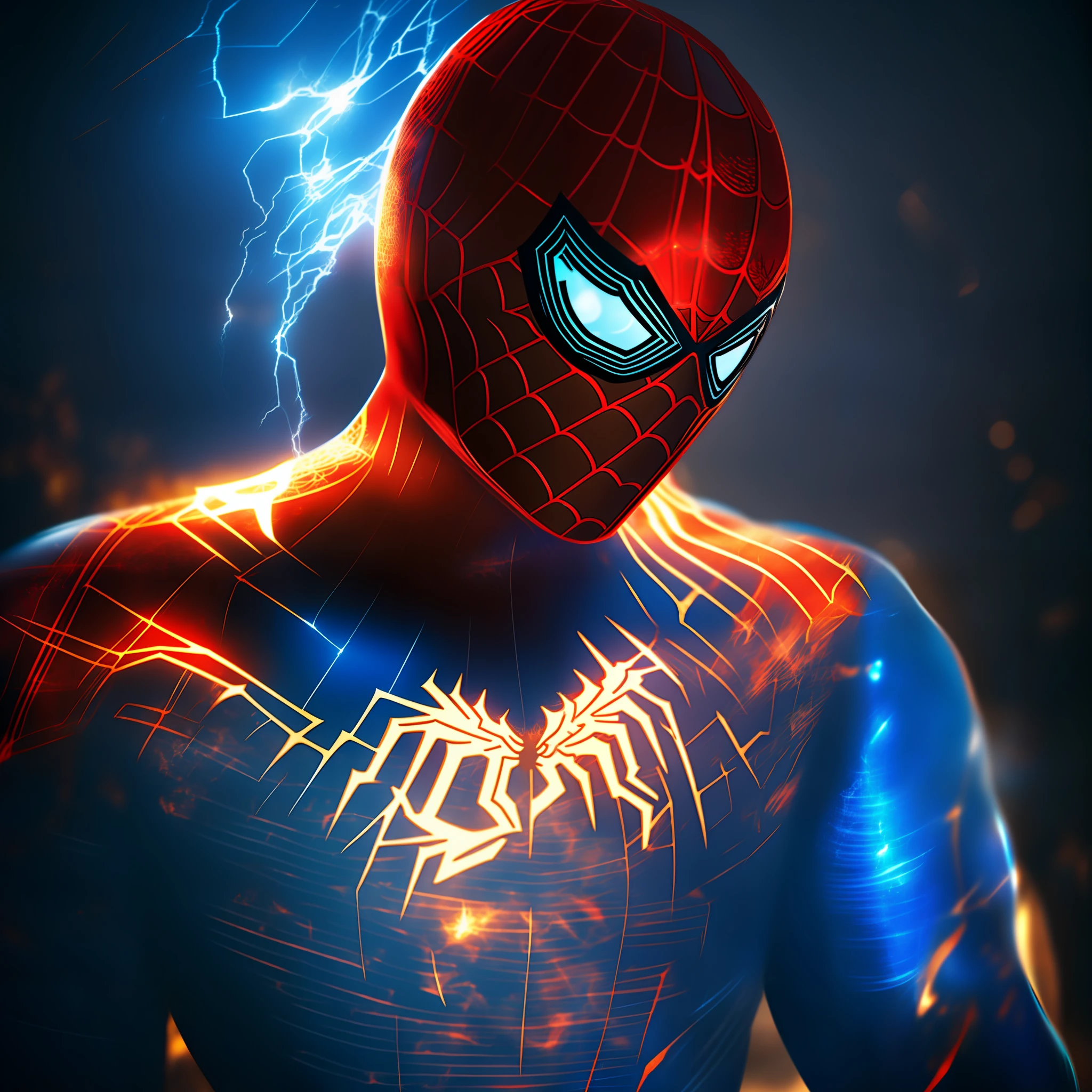 spiderman，light，