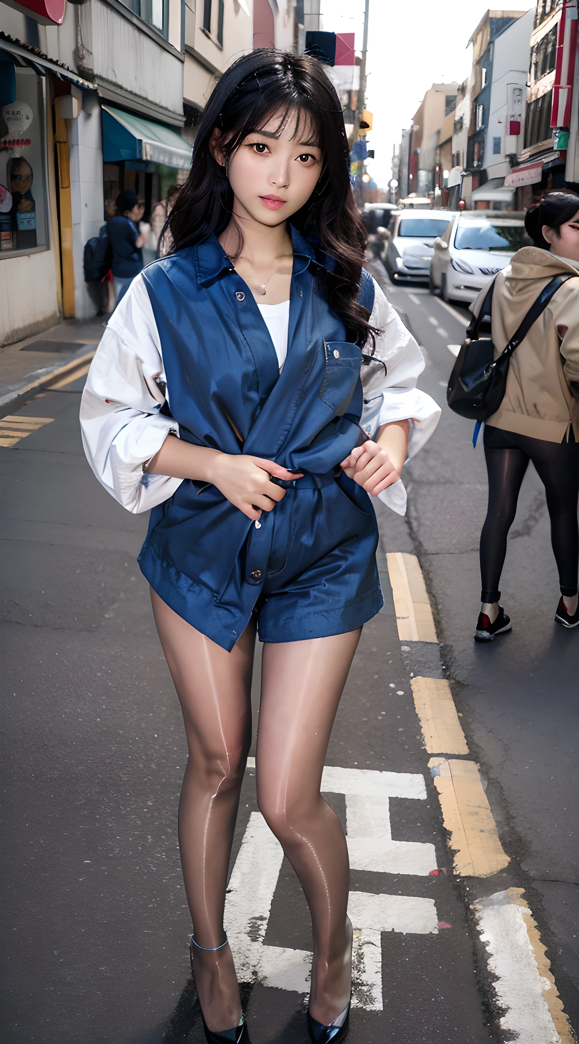 1girl, (18:1.2), girl, cute girl, pretty japanese girl, famous japanese idol, kawaii, (full body: 1.2)