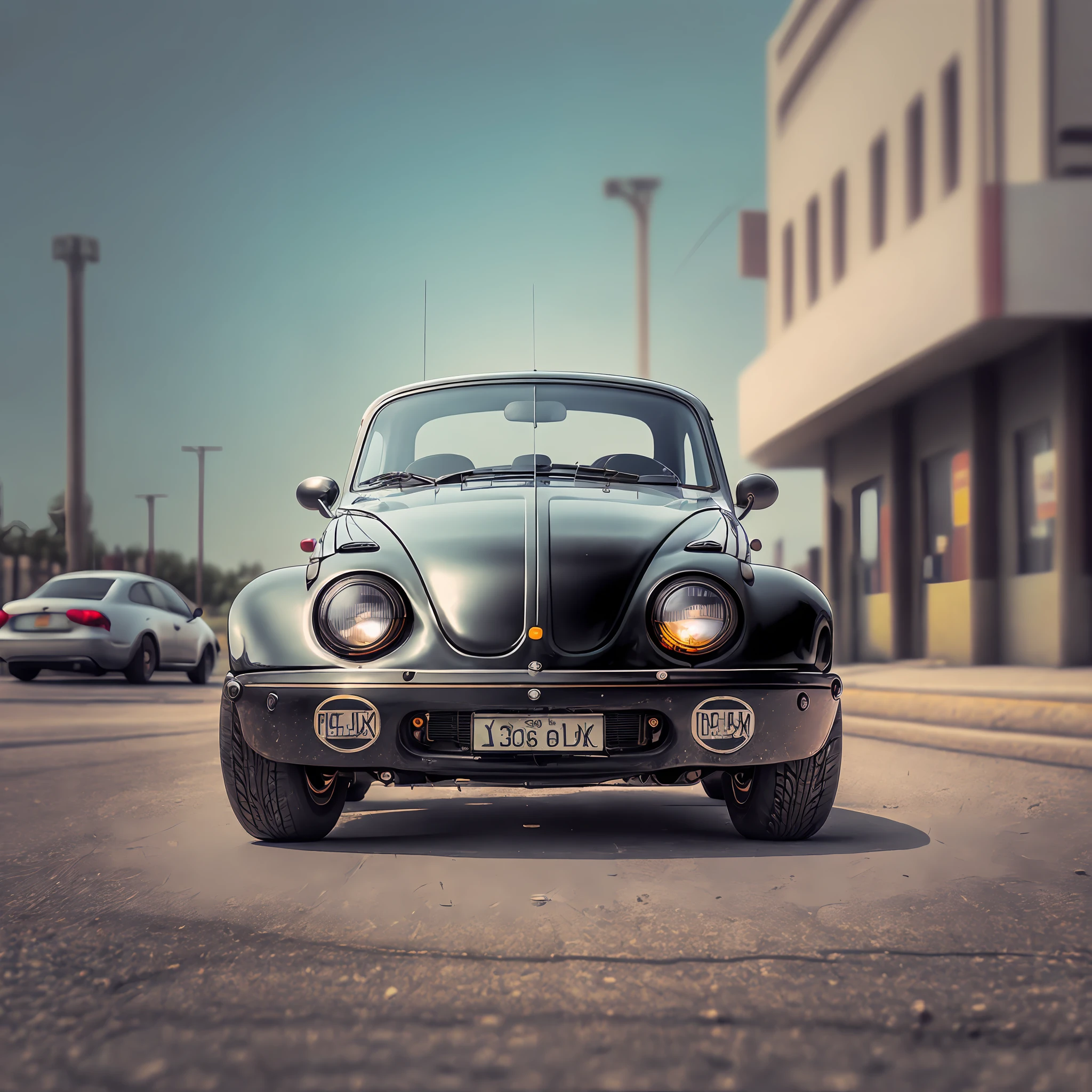 Black Beetle Around Gas Station, (AtomPunkStyleSD15:1.0), (Masterpiece:1.2) (Photorealistic:1.2) (bokeh) (best quality) (detailed skin) (intricate) (8k) (HDR) (cinematic lighting) (sharp focus) --auto --s2