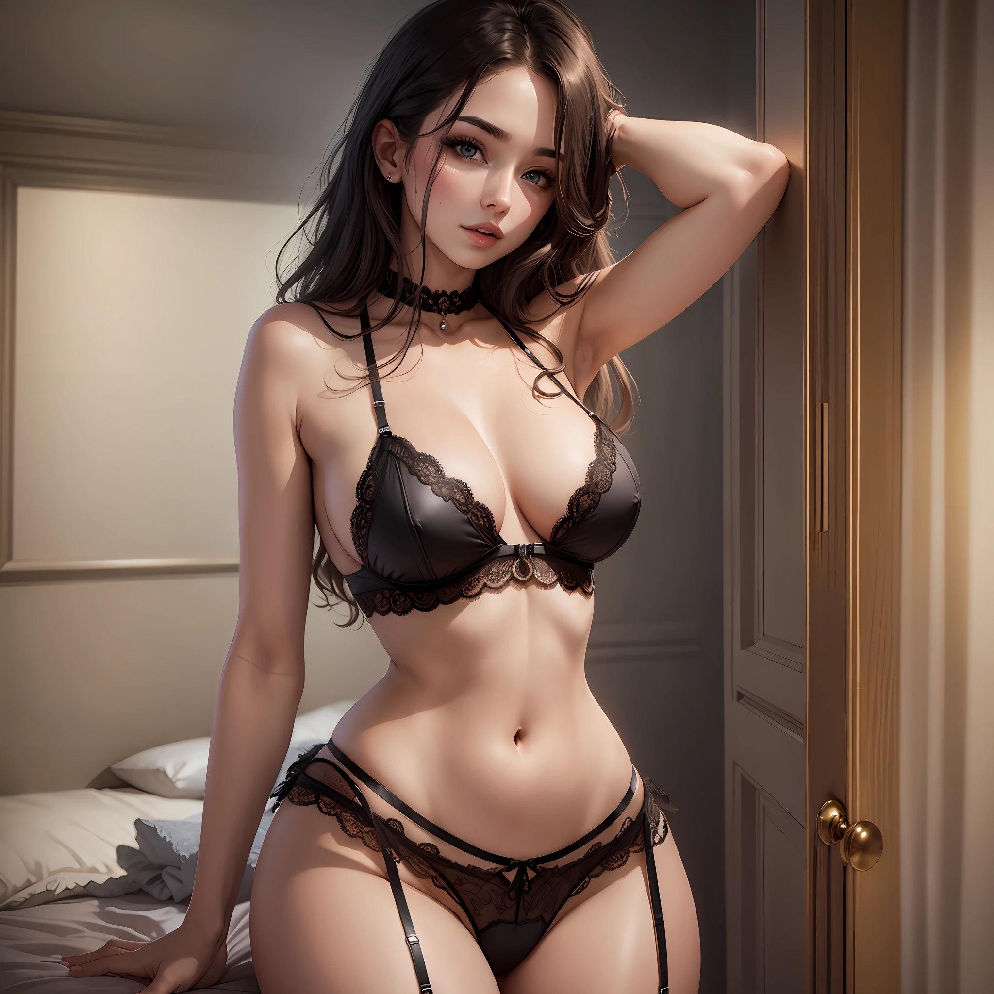 Lingerie deep V sexy live model --auto --s2