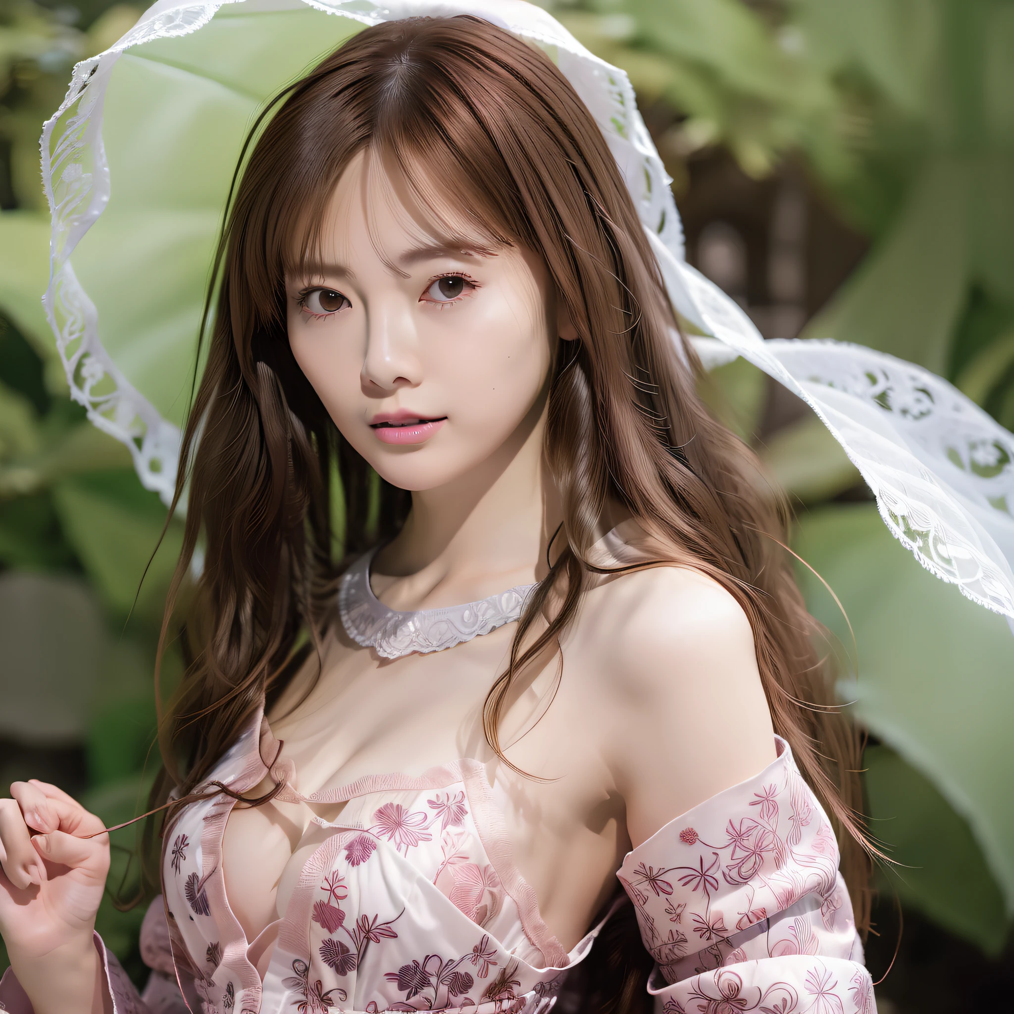 8k resolution, depth of field, cinematic lens, centered, cinematography, intricate detail, meticulously crafted, meticulous, magnificent, maximum detail, stunningly beautiful, (((1girl, solo))), 18age, long hair, black hair, white skin, dress, realistic, rain, wet, cleavage, sweat, masterwork, (best quality), higher quality, high detail, super high resolution, panorama, exquisite facial features, perfect face, glowing skin, abstract background, female, girl, angel, mini girl, goddess, poet, shy, shoulder length hair, brunette, wavy head, ribbon, dress, bare shoulders, [shawl], scarf, standing, facing Viewer, walking, autumn, rainy day, sea, high contrast, sharp and clear focus, three-dimensional outline, correct proportion, realistic portrait, ((three-quarter body shot)), close-up of face, a beautiful girl with extremely temperament , slender figure, exquisite facial features, flowing long hair, brown hair, slightly curly hair, oblique bangs, extremely detailed hair description, (clavicle), perfect face, clean and flawless face, long eyelashes, Pale pink eye shadow, shallow dimples, blush, big watery eyes crystal clear, delicate creamy glowing skin, detailed skin details, CFG scale: 8, Hires upscale: 1.5, PT: Luo Tianyi, Shenli Linghua, LoRA: Hanfu 2.5D-4(0.3), Asian Face Girl-1(0.15), Asian Face Girl-5(0.15)