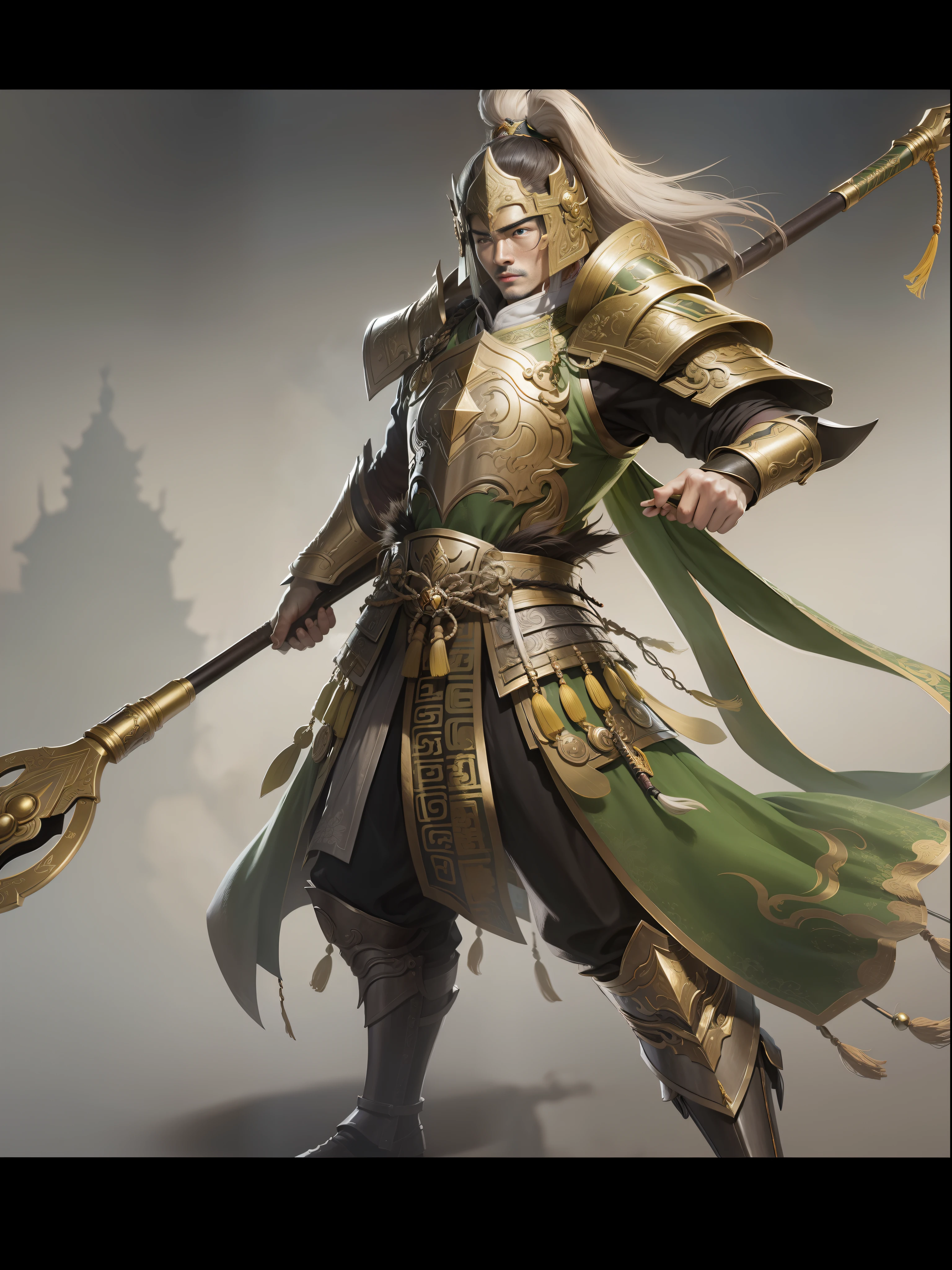 The image of Ma Chao in the Romance of the Three Kingdoms, the highest resolution, the best quality, holding a spear --auto --s2