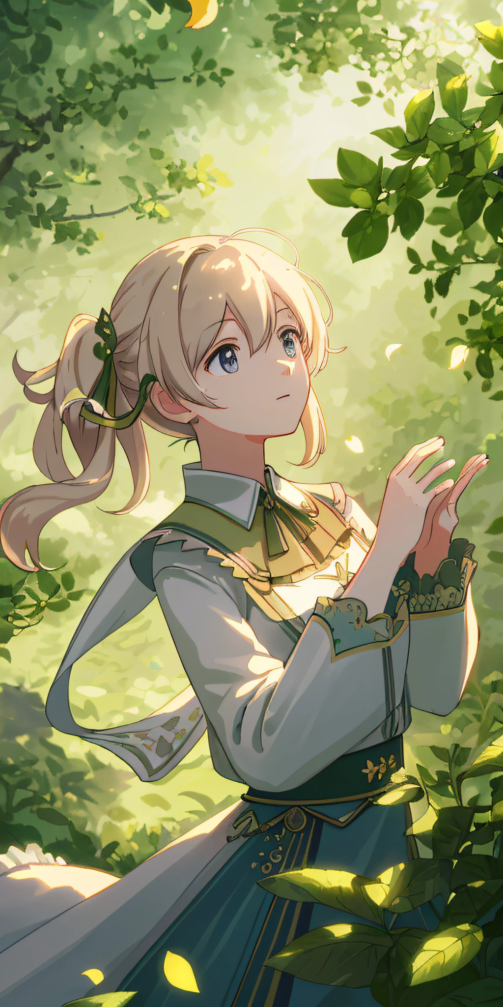 Masterpiece, best quality, (very detailed CG unity 8k wallpaper) (best quality), (best illustration), (best shadows) Nature's delicate leaves petals of various colors falling in the air light Tracking, super detailed --v6